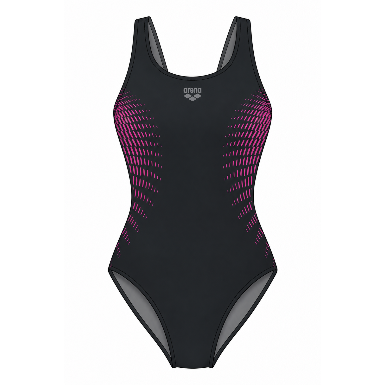 Image of Arena W Arena Swimsuit Giulia Soft Curve Back Figurformender Badeanzug Damen, schwarz, Grösse: D 36