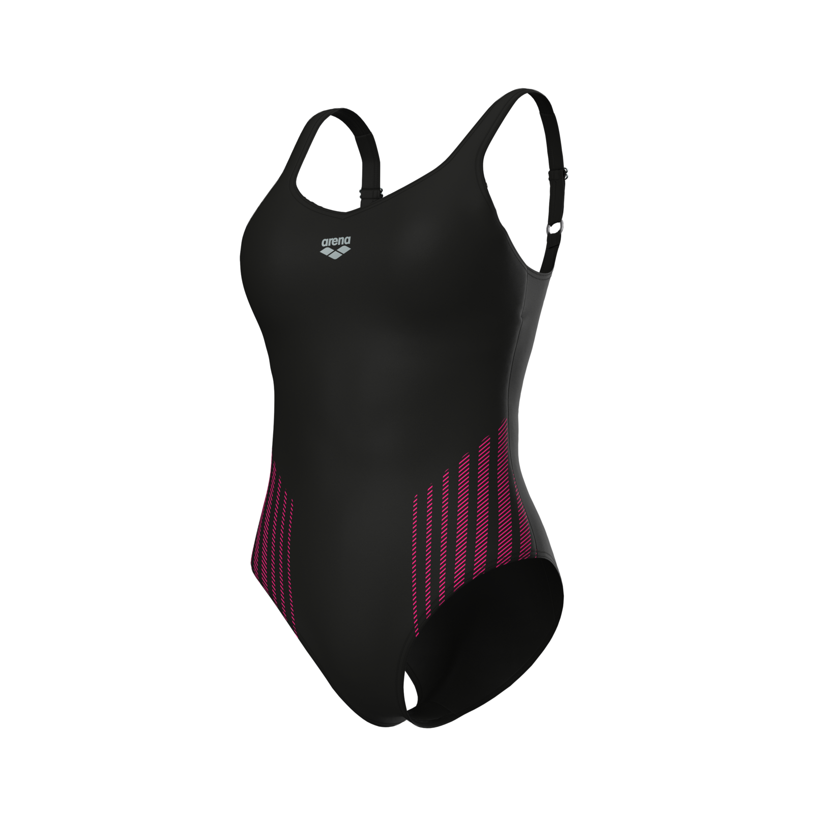 Image of Arena W Arena Swimsuit Giusy Squared Back Figurformender Badeanzug Damen, schwarz, Grösse: D 36