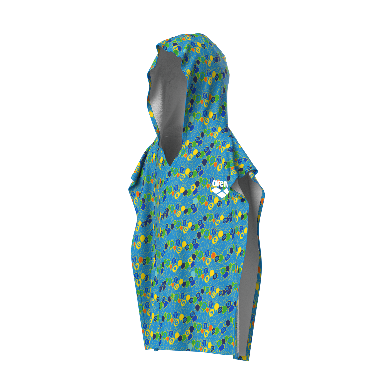 Image of Arena Kids Terry Printed Poncho Bademantel