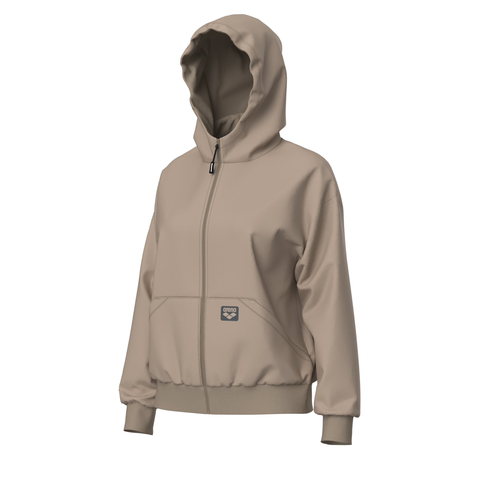 W  Brushed Hooded F/Z Jacket As