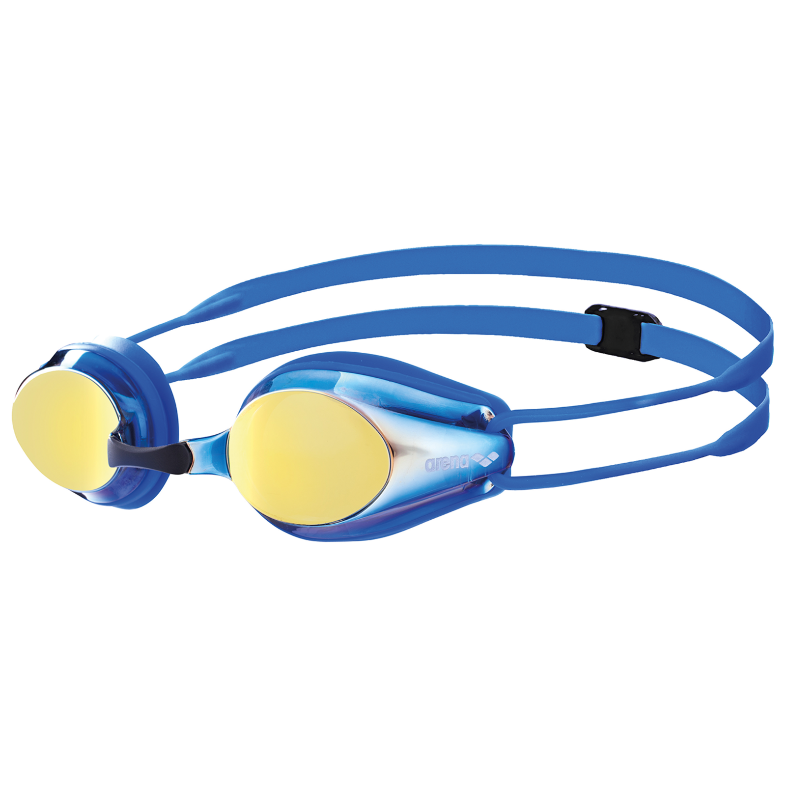 Image of Arena Jr Tracks Mirror Schwimmbrille blau, Harte GläserVerspiegelte Gläser