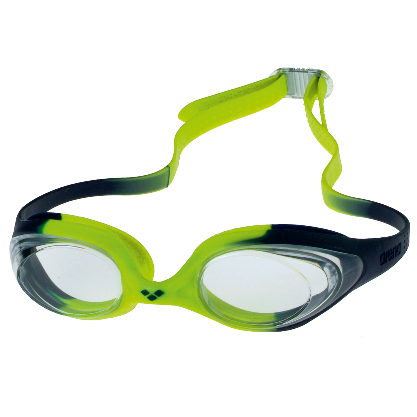 Image of Arena Jr Spider Schwimmbrille grün, Harte GläserUnverspiegelte Gläser
