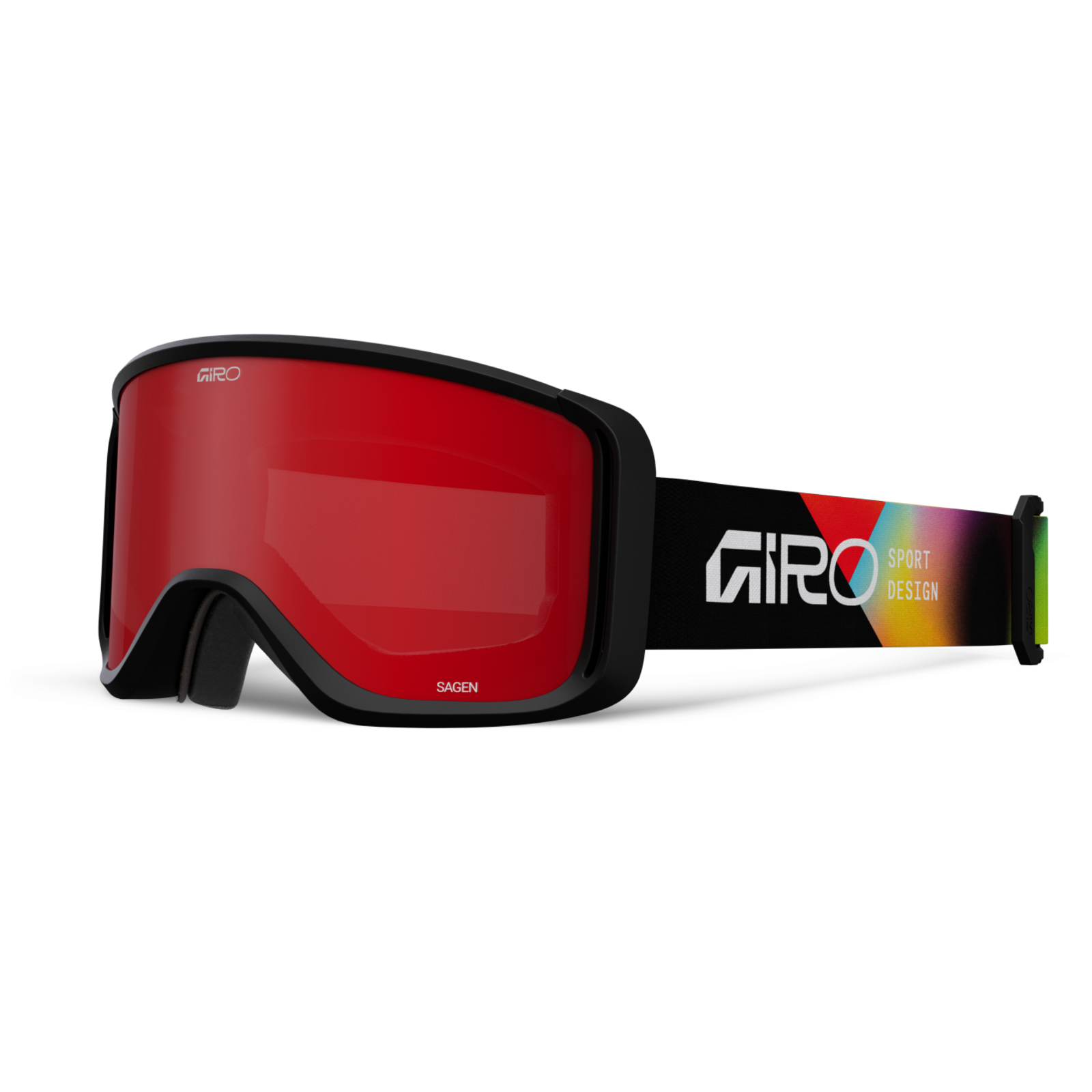 Giro Sagen Flash Goggle Herren rot, Grösse one size