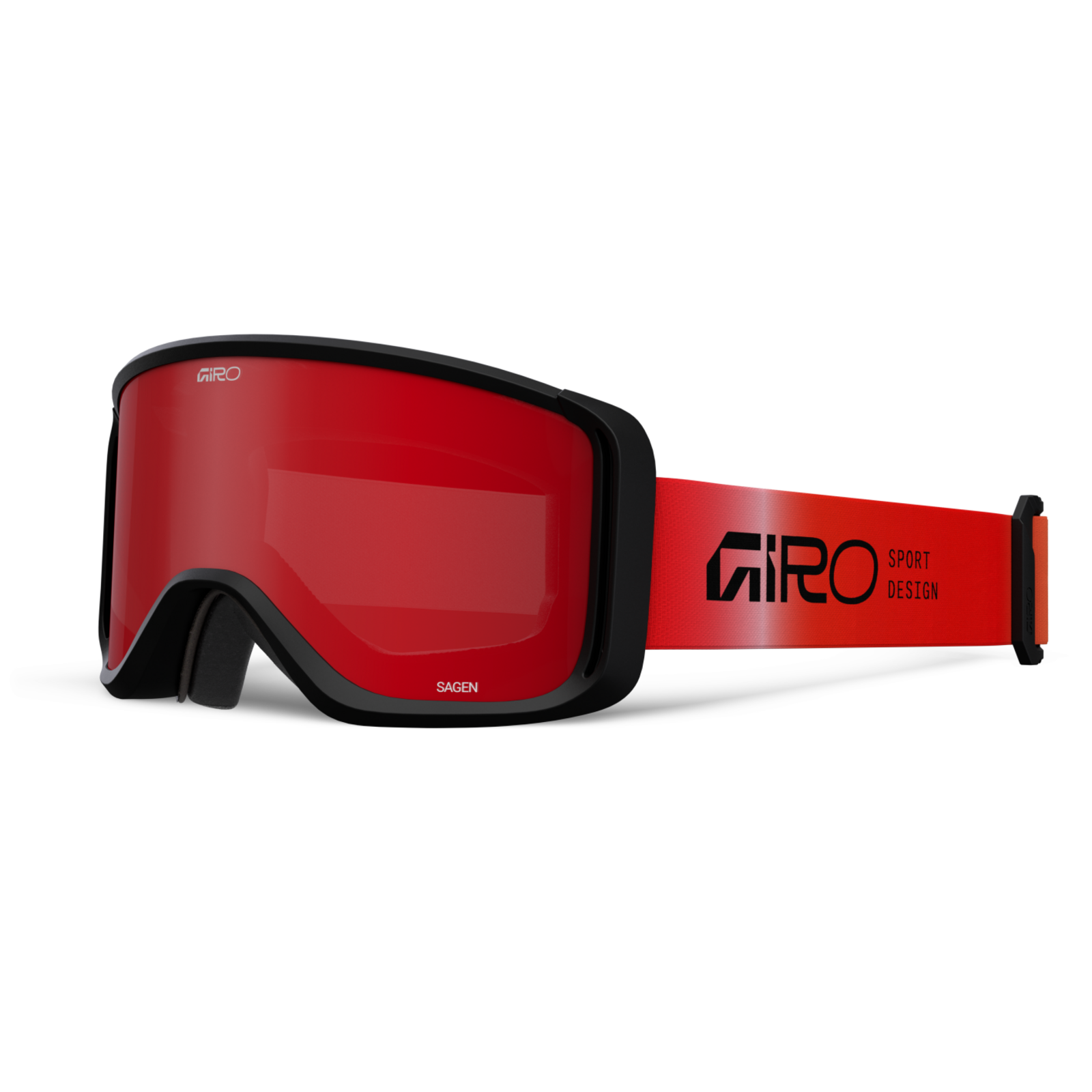 Giro Sagen Flash Goggle Herren rot, Grösse one size