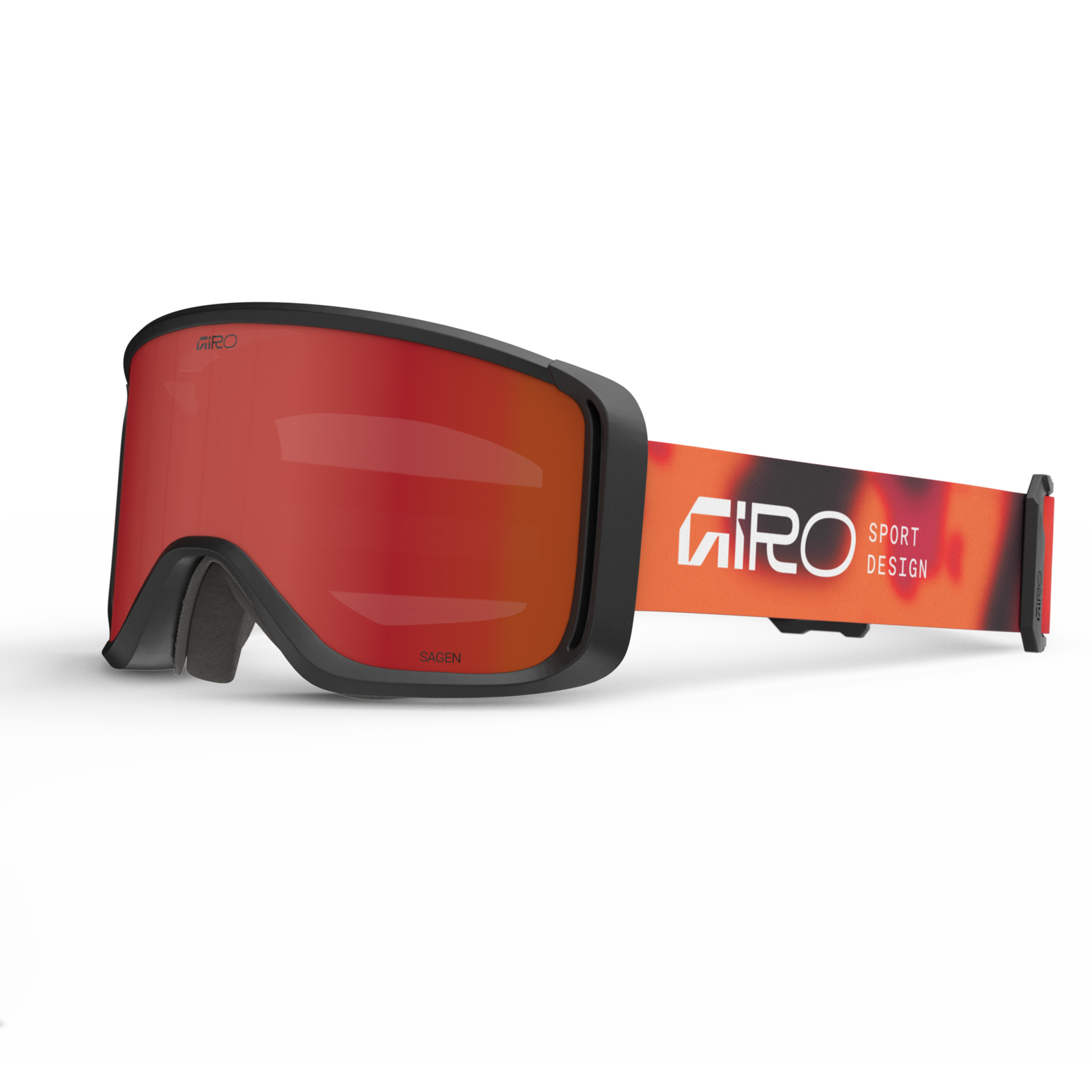 Giro Sagen Flash Goggle Herren rot, Grösse one size