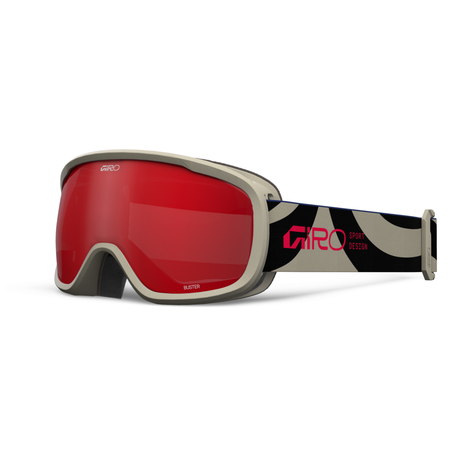 Giro Buster Flash Goggle JungenMädchenUnisex rot, Grösse one size