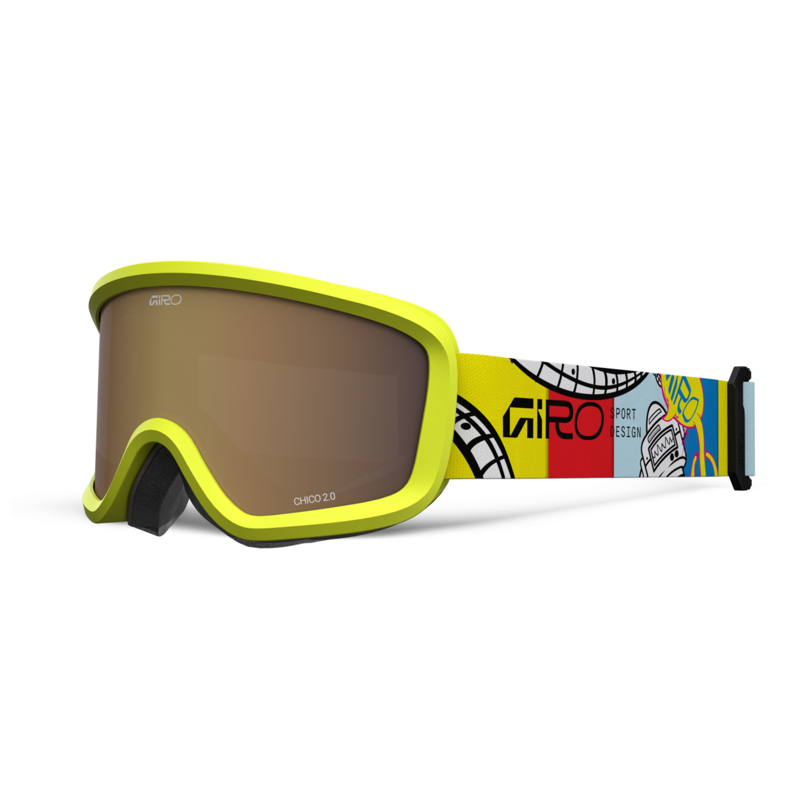 Giro Chico 2.0 Basic Goggle unisex gelb, Grösse one size