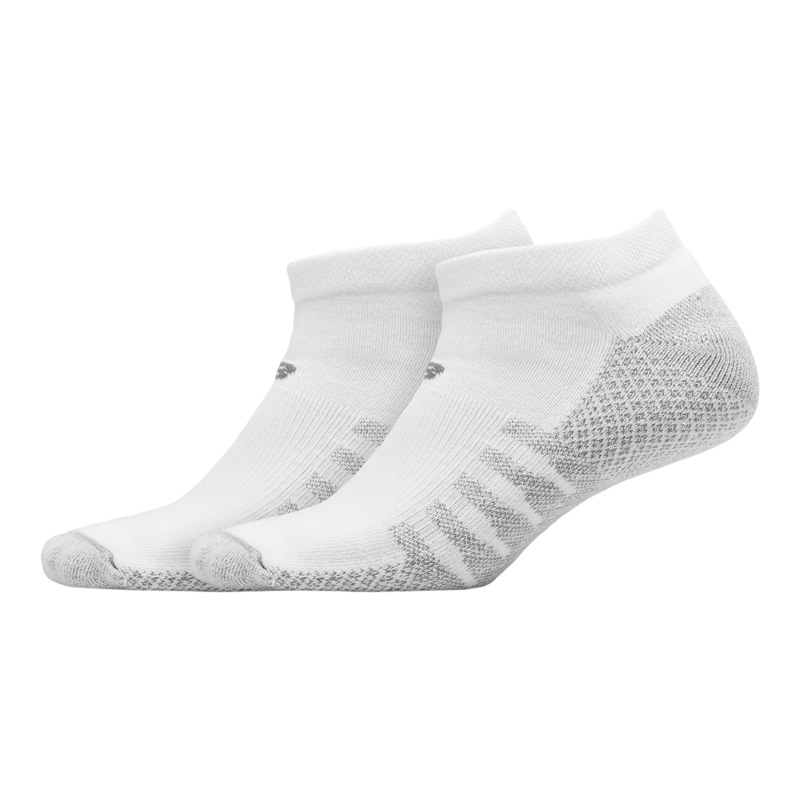 New Balance Coolmax No Show Socks 2 Pair  HerrenUnisexDamen, weiss, Grösse: M