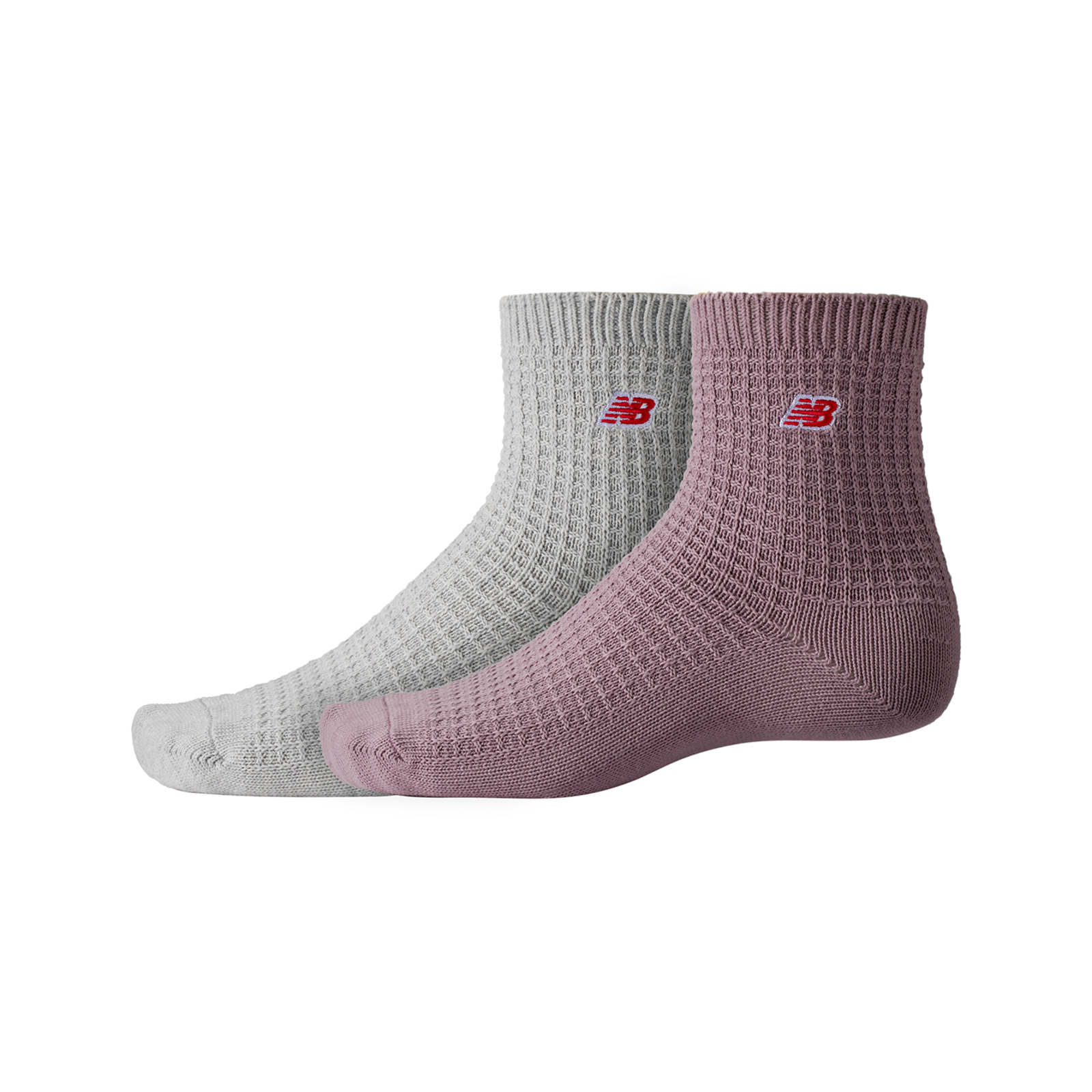 New Balance Waffle Knit Ankle Socks 2 Pack  HerrenUnisexDamen, mehrfarbig, Grösse: S