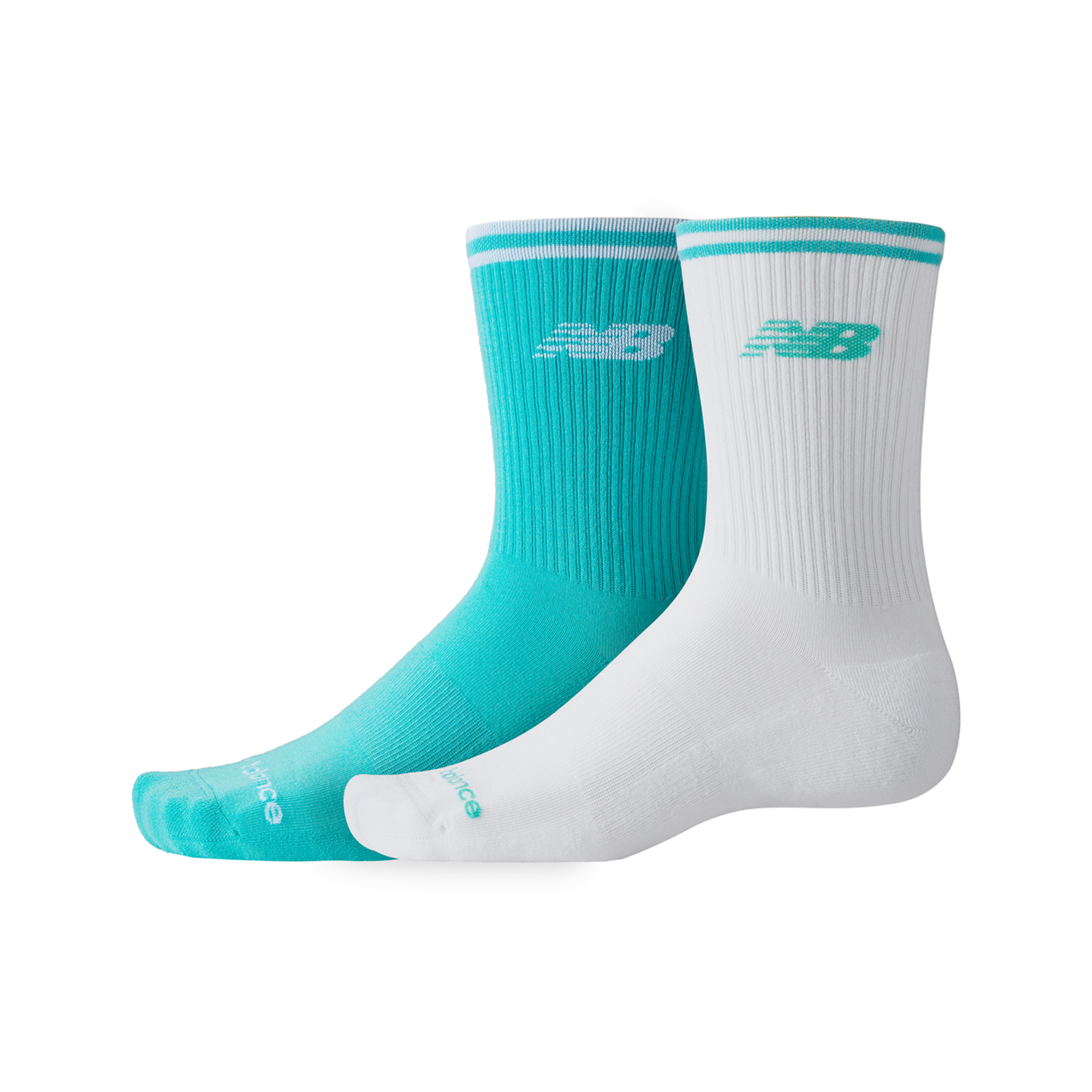 New Balance Running Stripe Midcalf Socks 2 Pack  HerrenUnisexDamen, mehrfarbig, Grösse: XL