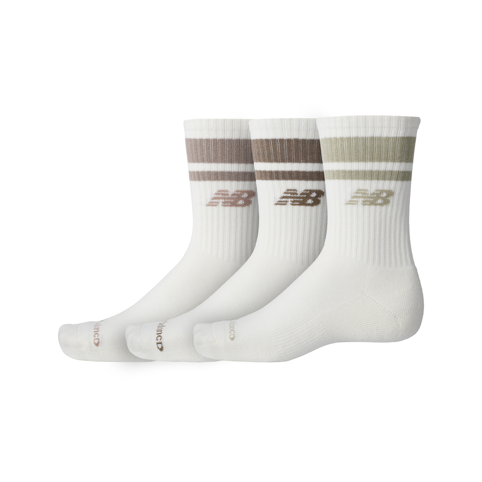 New Balance Everyday Stripe Midcalf 3 Pack  HerrenUnisexDamen, mehrfarbig, Grösse: L