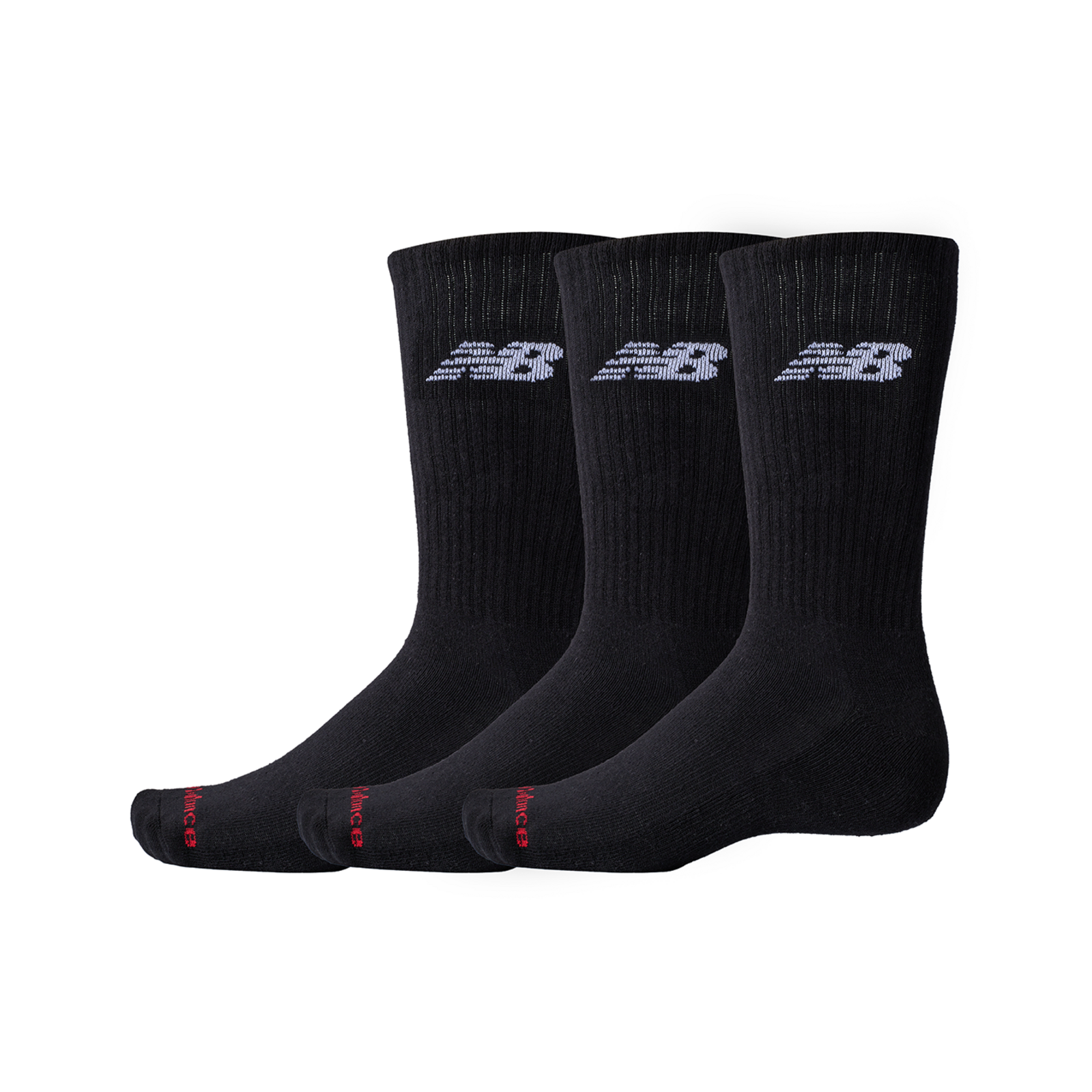 New Balance NB Everyday Crew 3 Pairs  Unisex, schwarz, Grösse: L