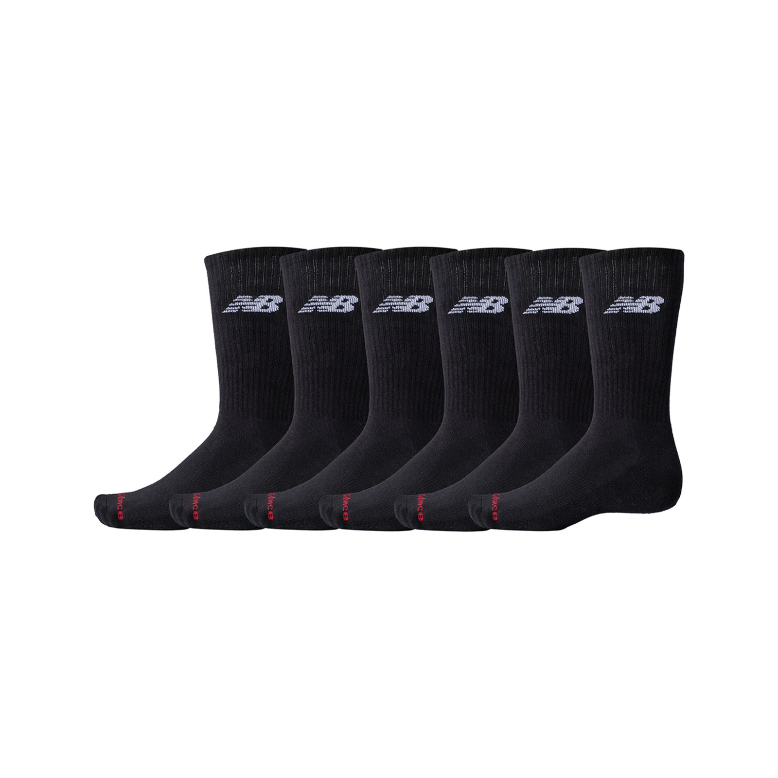New Balance NB Everyday Crew 6 Pairs  Unisex, schwarz, Grösse: S