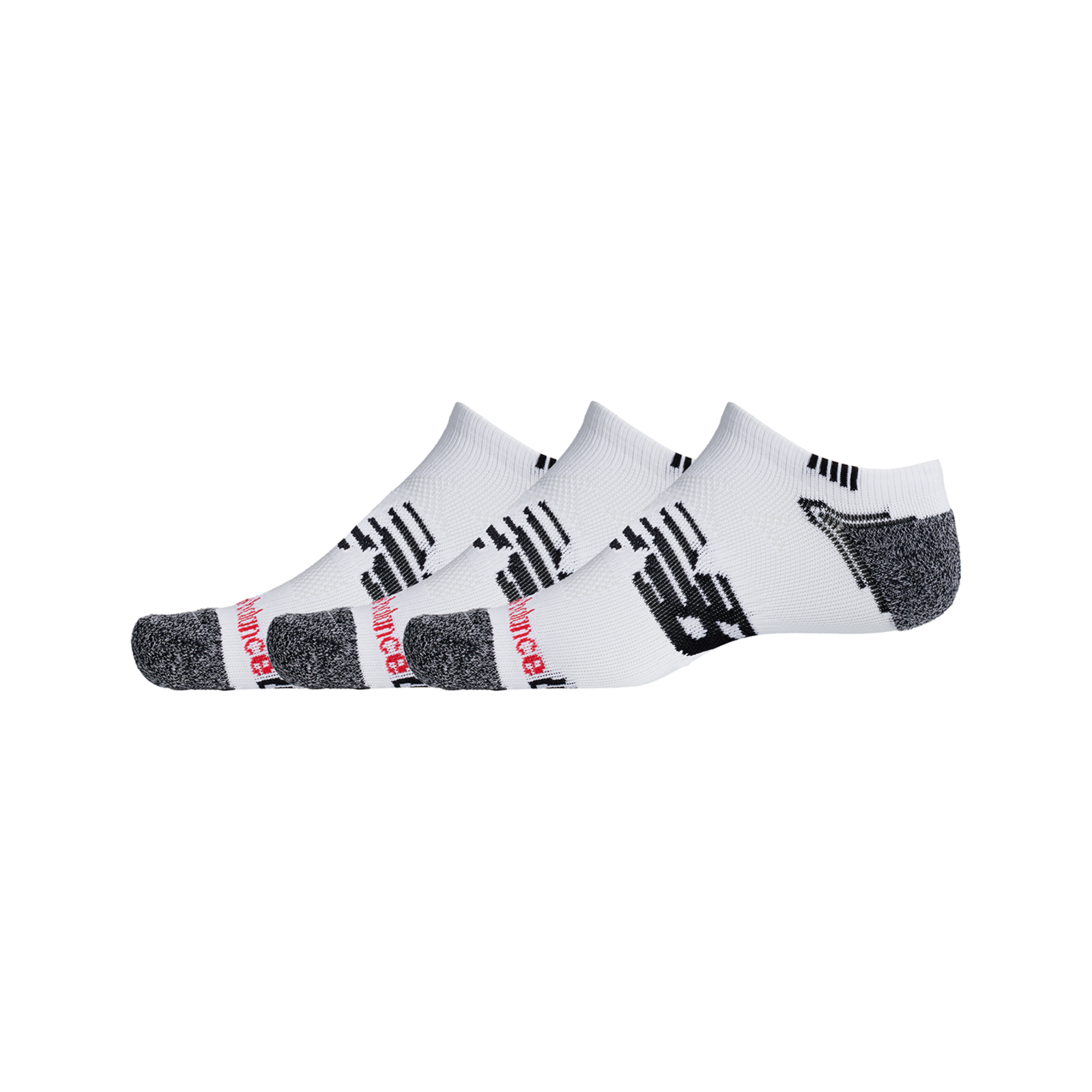 New Balance No Show Run Socks 3 Pack  HerrenUnisexDamen, weiss, Grösse: S