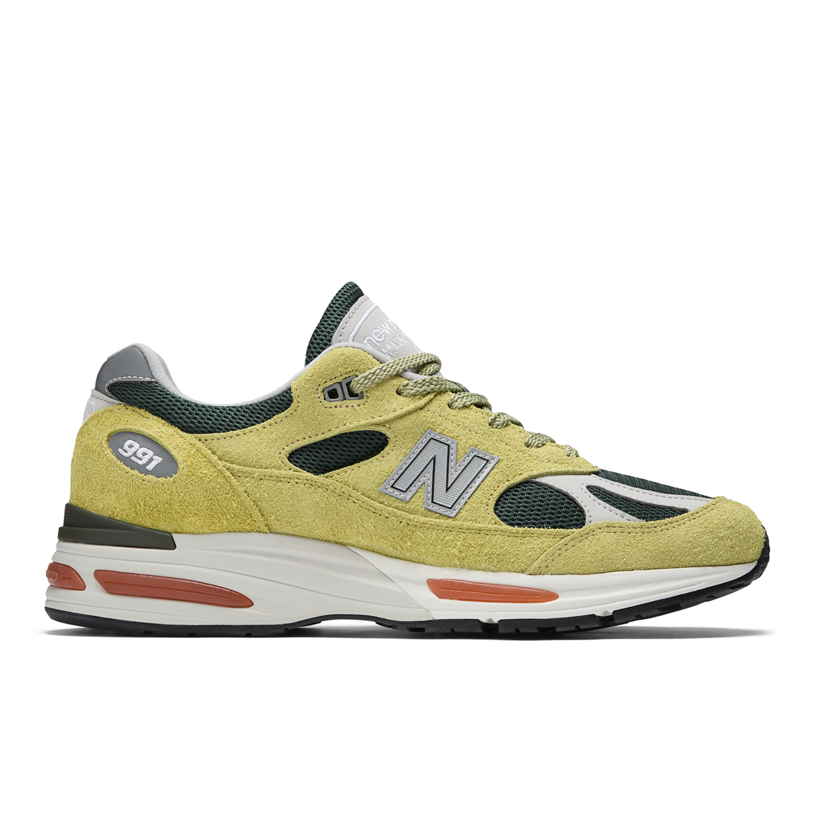 New Balance M 991v2 Made in UK Grape Sorbet Freizeitschuhe / Sneaker Herren, grün, Grösse: 42.5