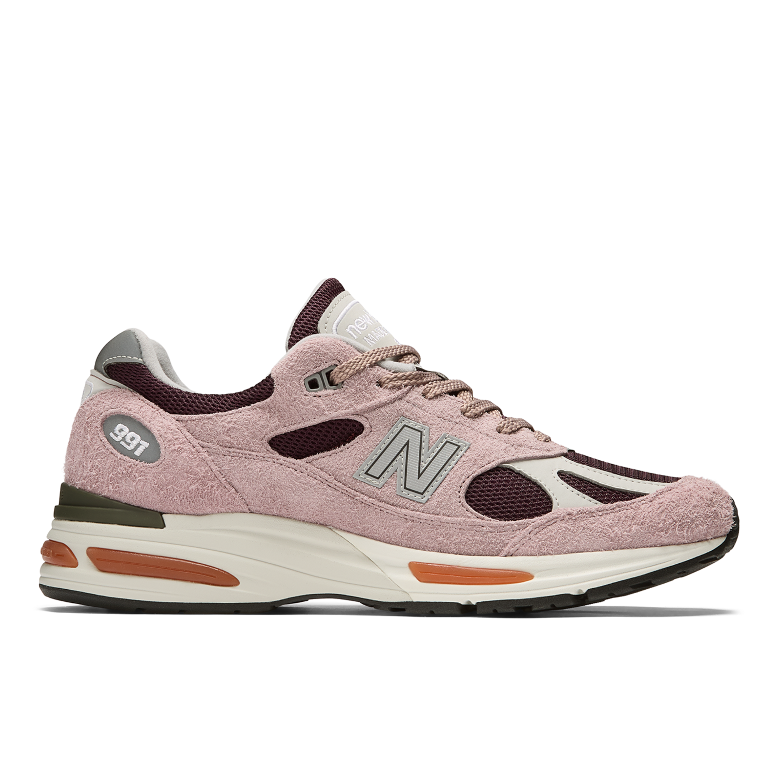 New Balance M 991v2 Made in UK Grape Sorbet Freizeitschuhe / Sneaker Herren, pink, Grösse: 40.5