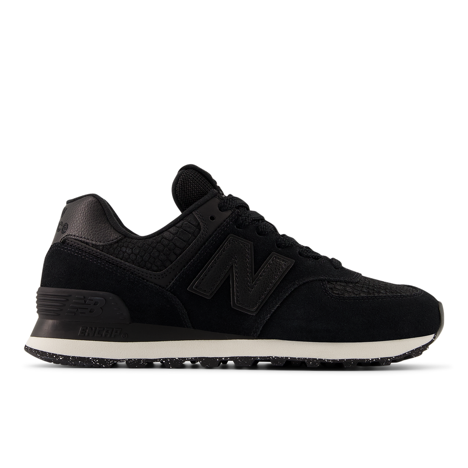 New Balance W 574 Croc Freizeitschuhe / Sneaker Damen, schwarz, Grösse: 37.5