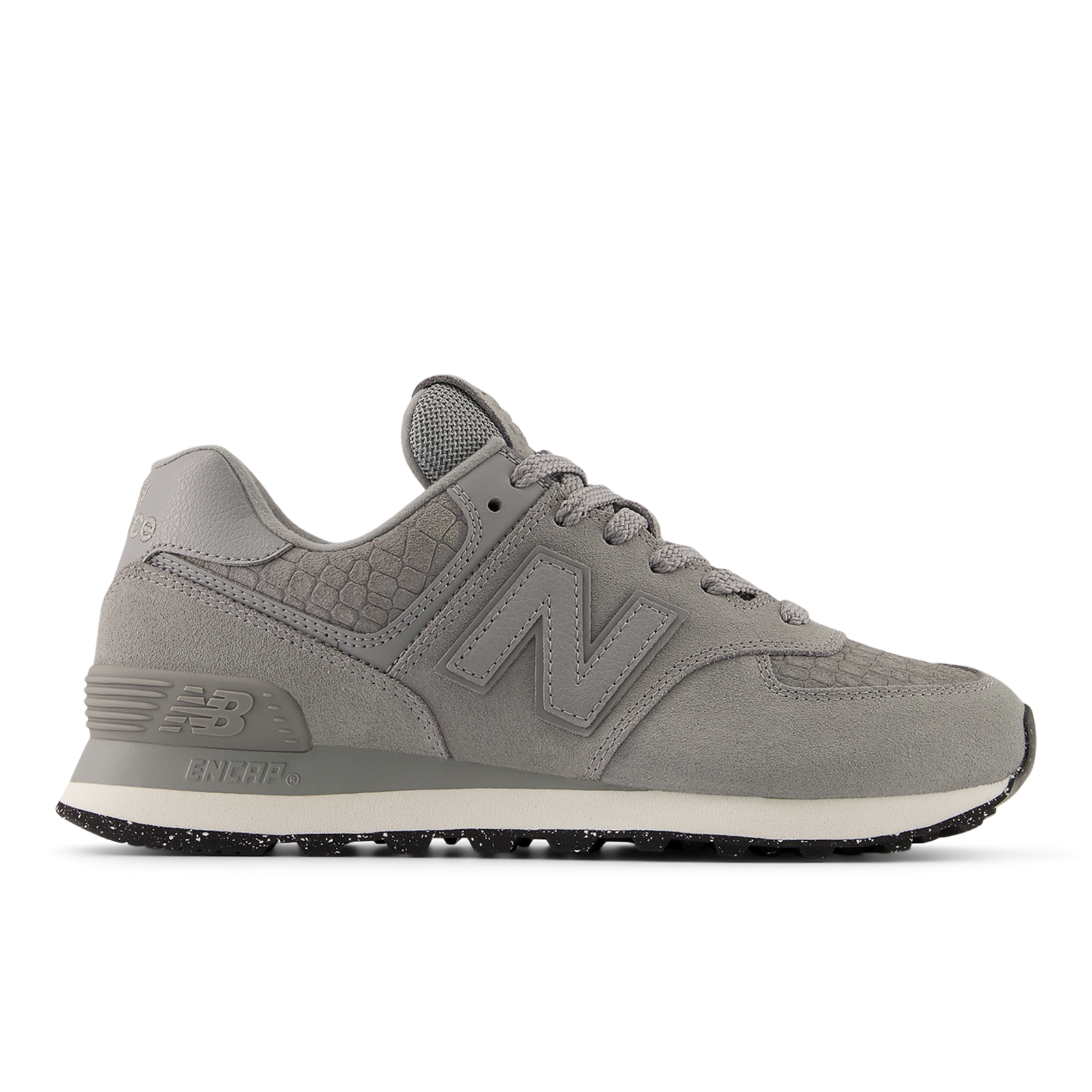 New Balance W 574 Croc Freizeitschuhe / Sneaker Damen, grau, Grösse: 38