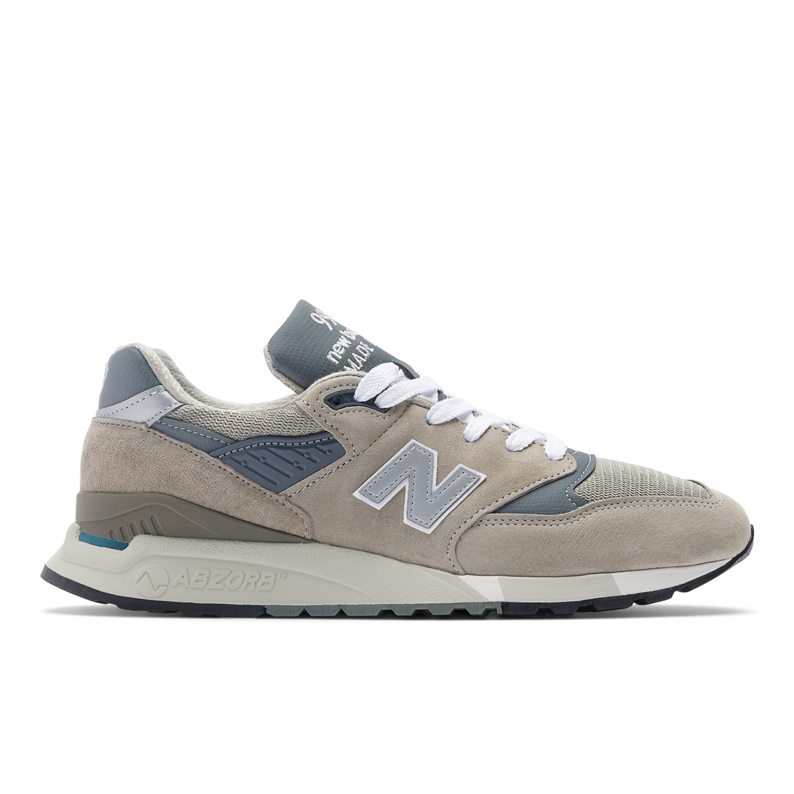 New Balance M Made in USA 998 Core Freizeitschuhe / Sneaker Herren, grau, Grösse: 44