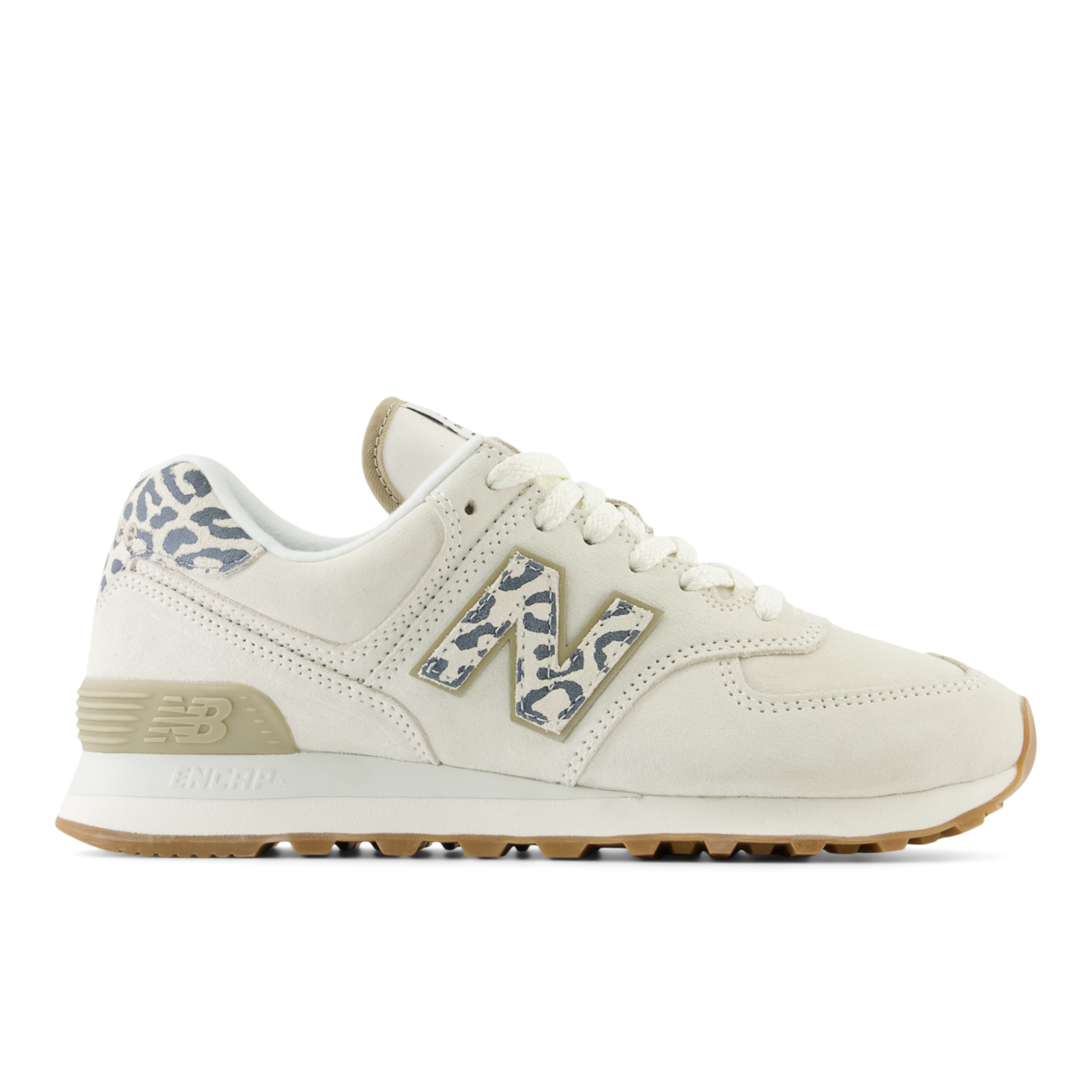 New Balance W 574 Animal Print Freizeitschuhe / Sneaker Damen, beige, Grösse: 35