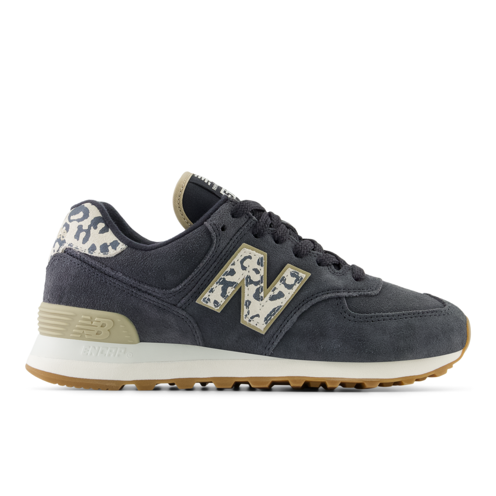 New Balance W 574 Animal Print Freizeitschuhe / Sneaker Damen, grau, Grösse: 35