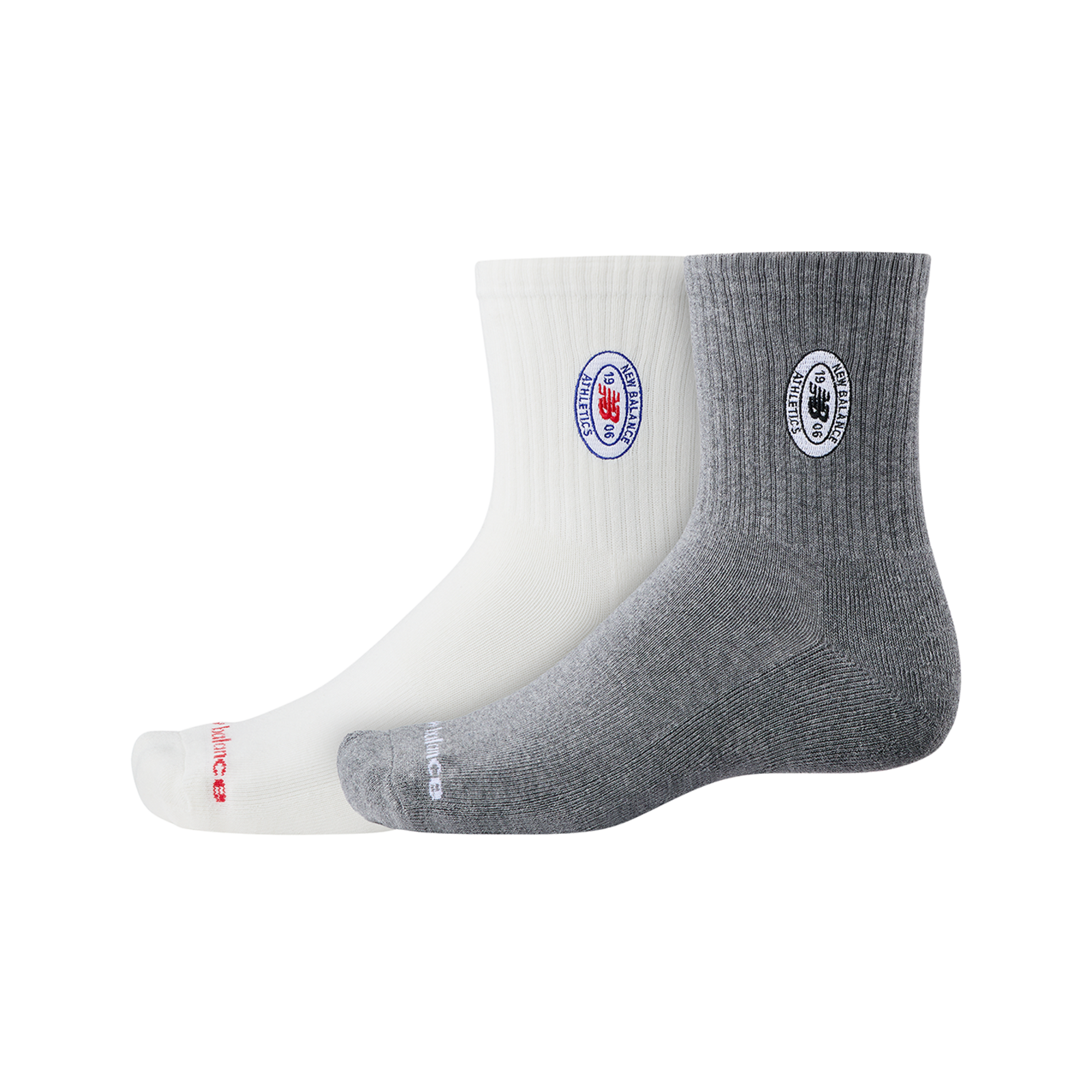 New Balance New Balance Graphics QTR Crew Socks 2 Pack unisex, mehrfarbig, Grösse: XL  unisex, mehrfarbig, Grösse: XL