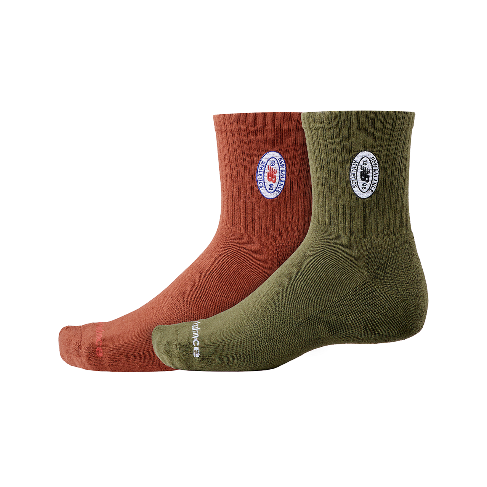 New Balance New Balance Graphics QTR Crew Socks 2 Pack unisex, mehrfarbig, Grösse: XL  unisex, mehrfarbig, Grösse: XL