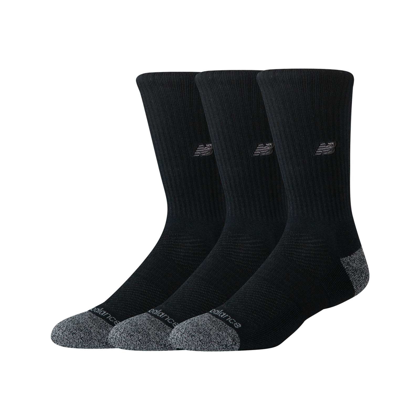 New Balance Active Premium Crew 3 Pack  HerrenUnisexDamen, schwarz, Grösse: S
