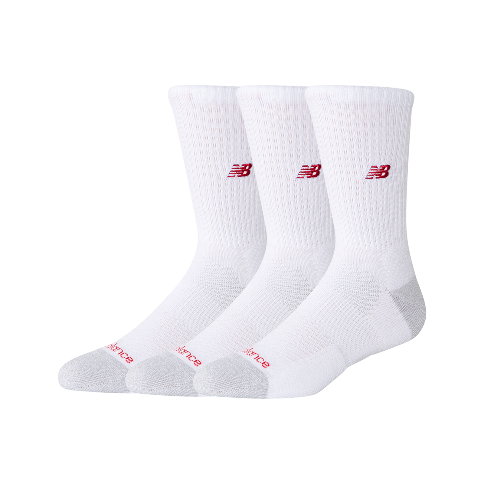 New Balance Active Premium Crew 3 Pack  HerrenUnisexDamen, weiss, Grösse: S