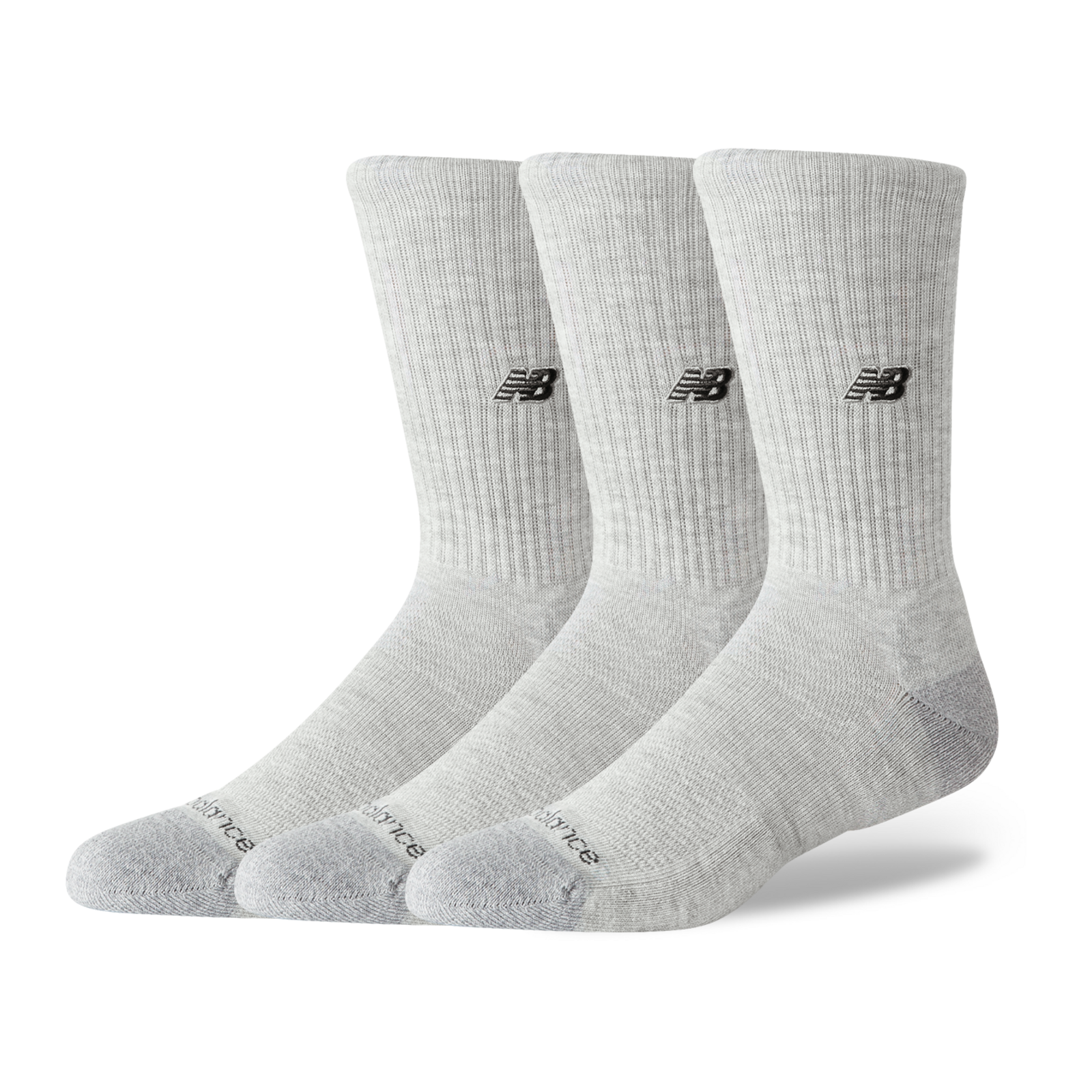 New Balance Active Premium Crew 3 Pack  HerrenUnisexDamen, grau, Grösse: S