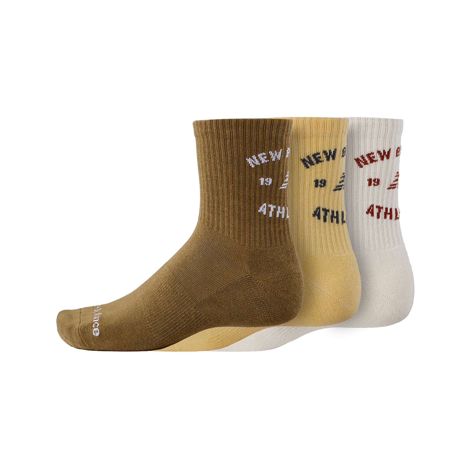 New Balance New Balance Graphics QTR Crew Socks 3 Pack unisex, mehrfarbig, Grösse: L  unisex, mehrfarbig, Grösse: L