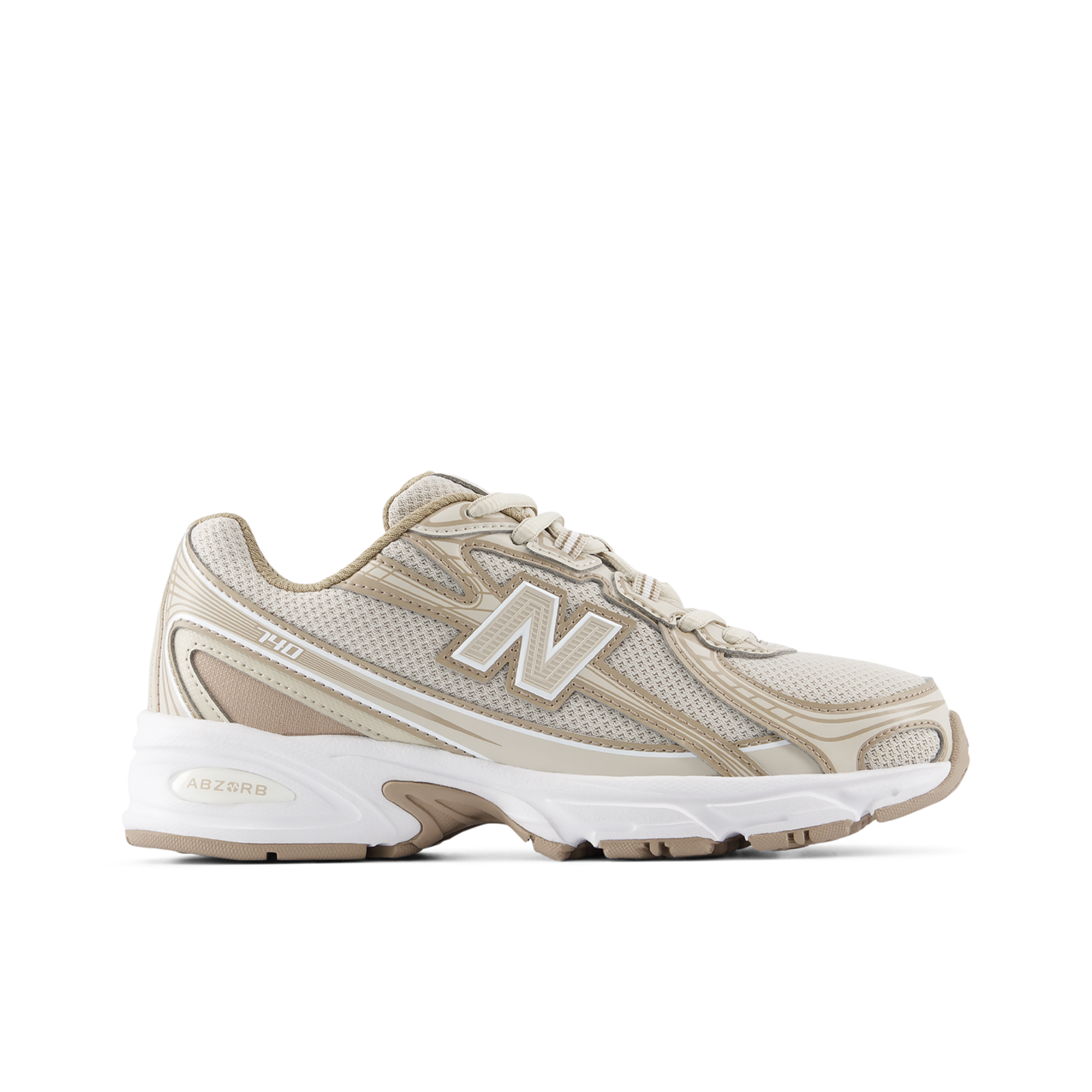 New Balance Kids 740 Lace unisex, beige, Grösse: 35.5
