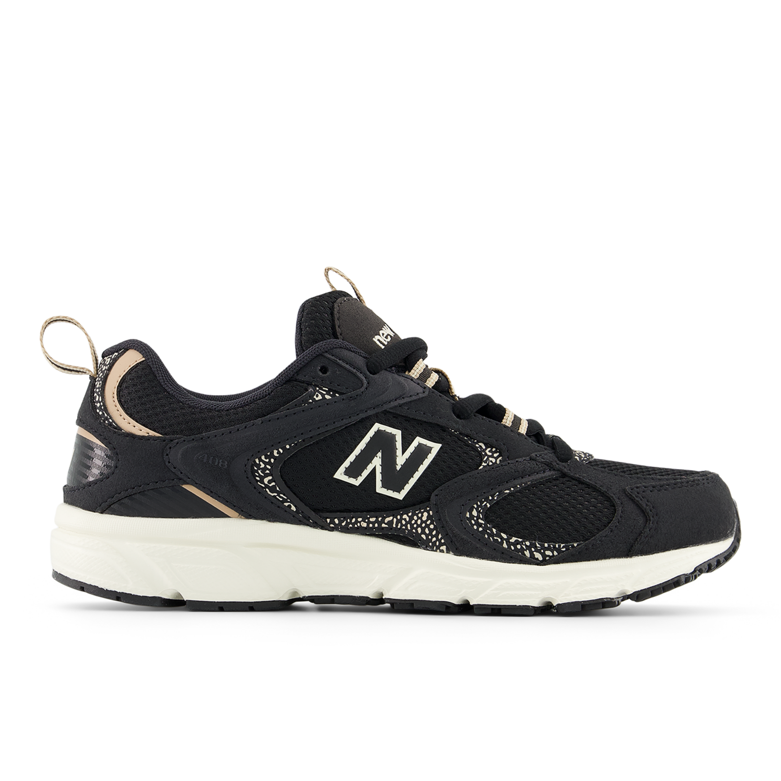 New Balance U 408 Animal Print / Sneaker Herren, schwarz, Grösse: 39.5