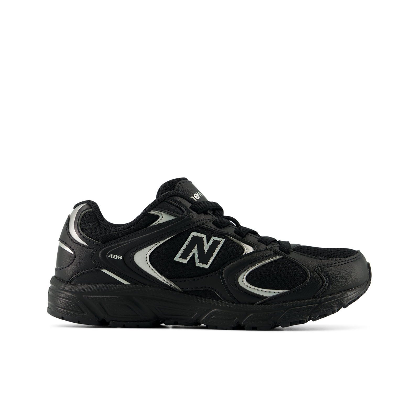 New Balance Kids 408 Bungee Lace unisex, schwarz, Grösse: 35