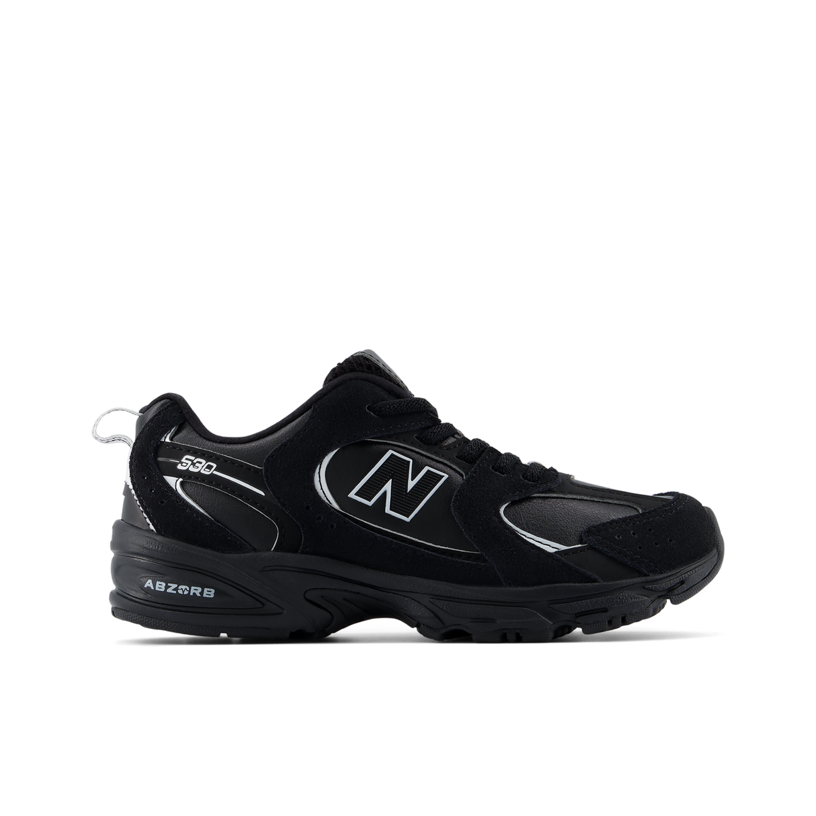 New Balance Kids 530 Bungee Lace unisex, schwarz, Grösse: 35