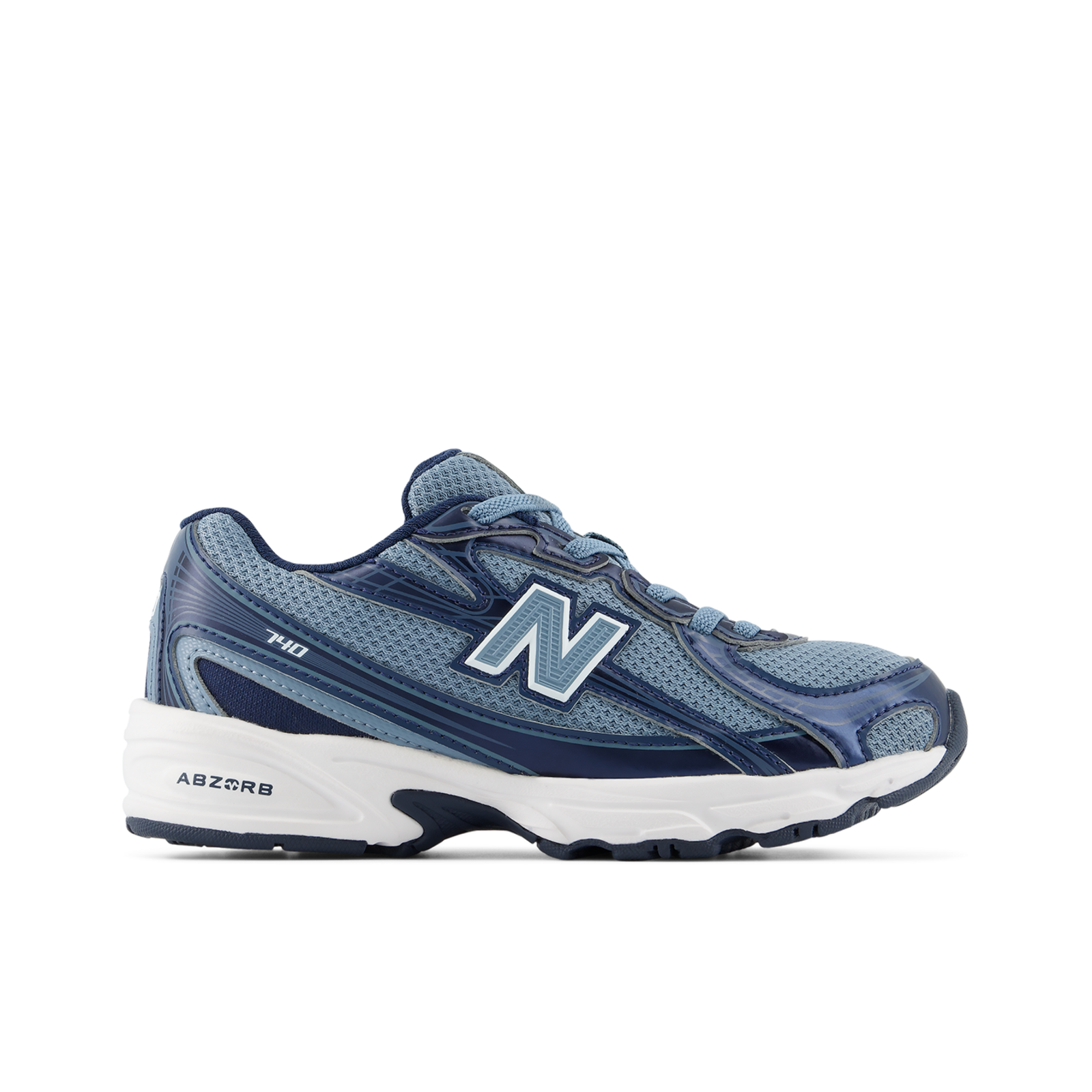 New Balance Kids 740 Bungee Lace unisex, blau, Grösse: 33