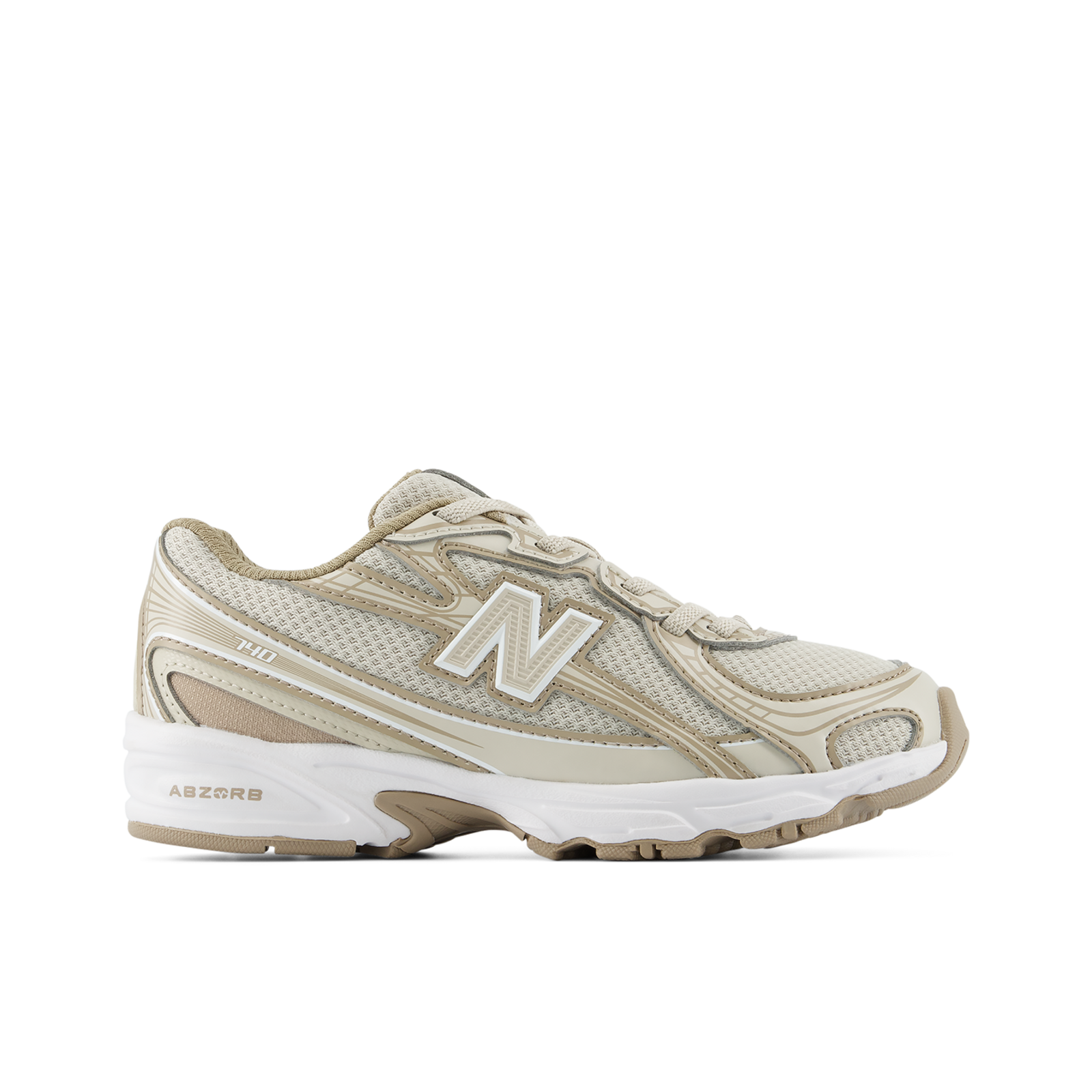 New Balance Kids 740 Bungee Lace unisex, grau, Grösse: 35