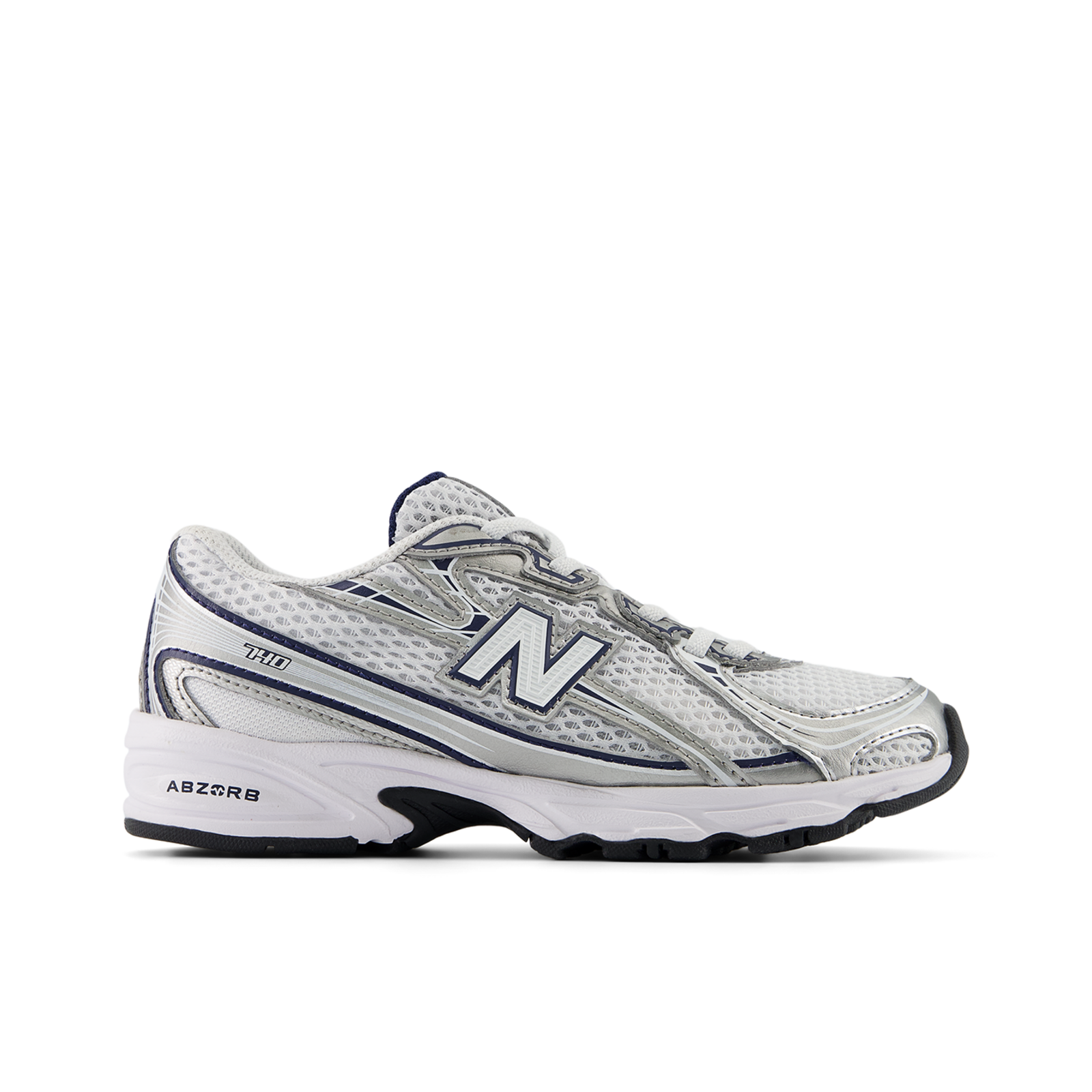 New Balance Kids P 740 Bungee Lace JungenMädchenUnisex, weiss, Grösse: 28