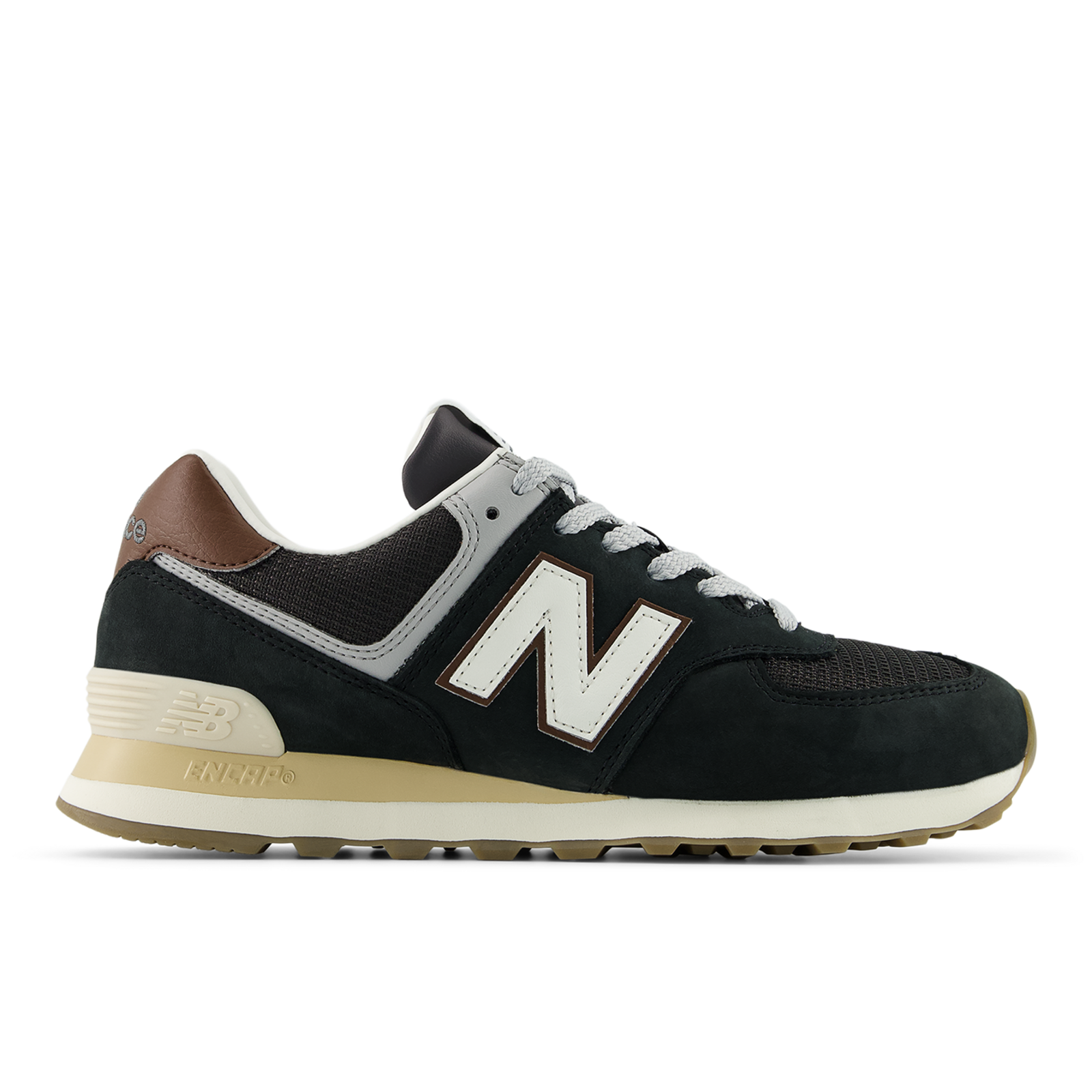 New Balance U 574 Wood Freizeitschuhe / Sneaker unisex, schwarz, Grösse: 44