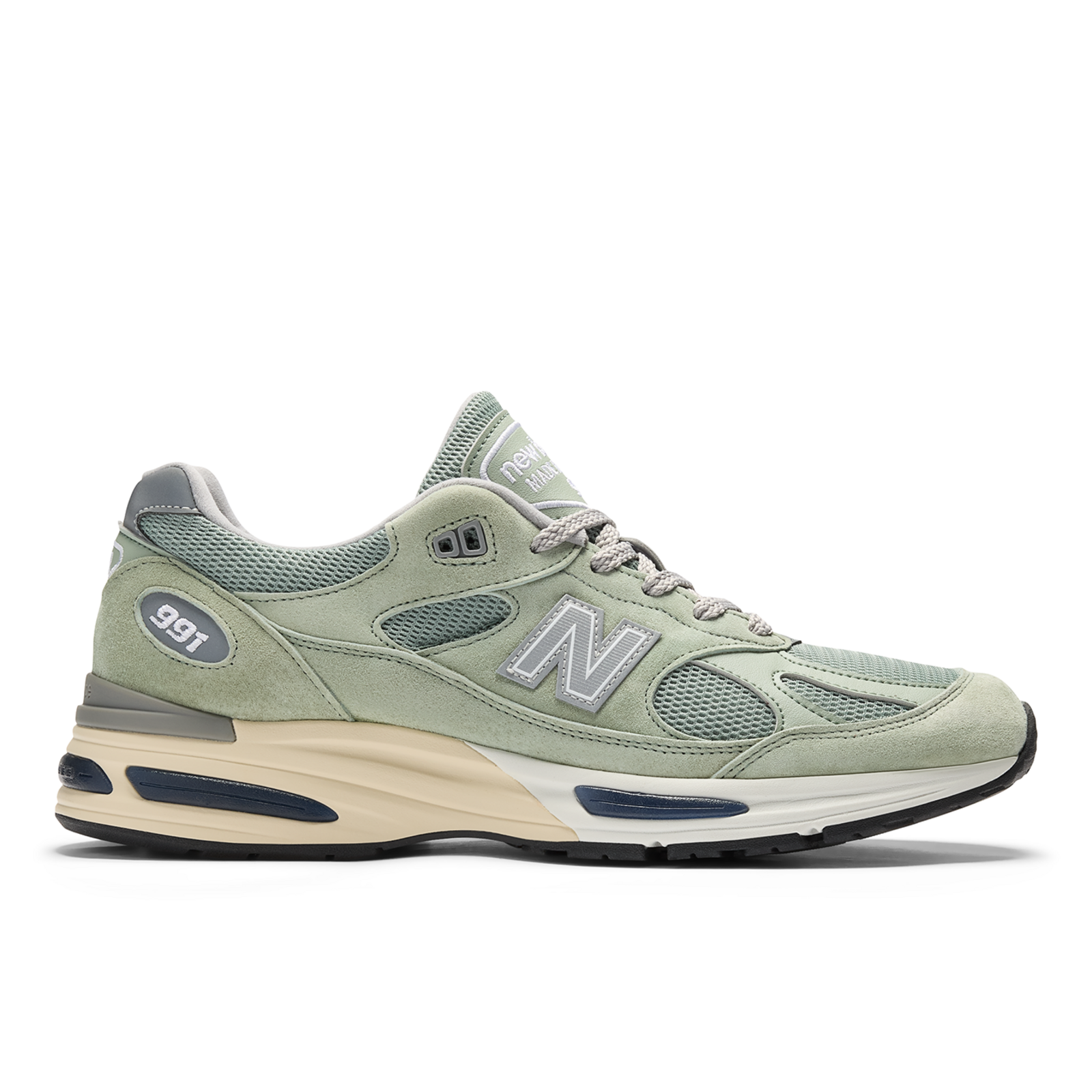 New Balance U 991 Made in UK v2 Dusted Pastels Freizeitschuhe / Sneaker HerrenUnisexDamen, grün, Grösse: 39.5