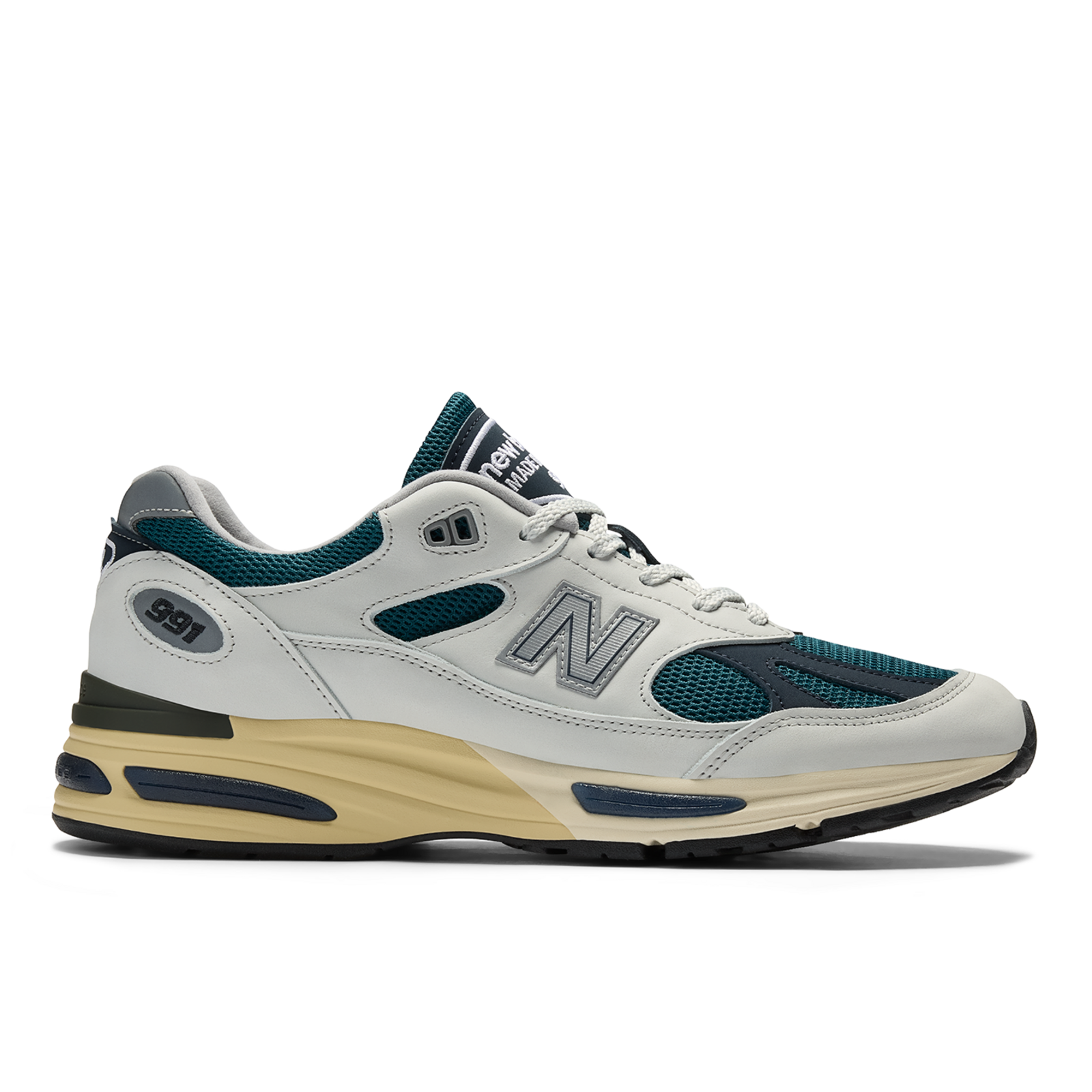 New Balance M 991 Made in UK v2 Iconic Influences Freizeitschuhe / Sneaker HerrenUnisexDamen, weiss, Grösse: 44.5