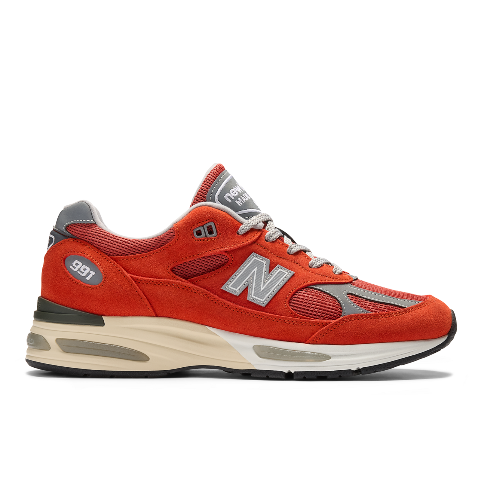 New Balance M 991 Made in UK v2 Vibrant Chroma Freizeitschuhe / Sneaker HerrenUnisexDamen, rot, Grösse: 45.5