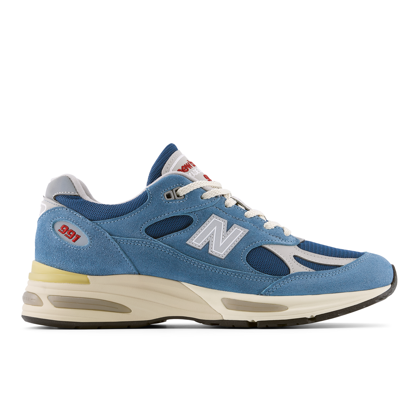 New Balance 991 v2 Made in UK Vintage Sports / Sneaker unisex, blau, Grösse: 46.5