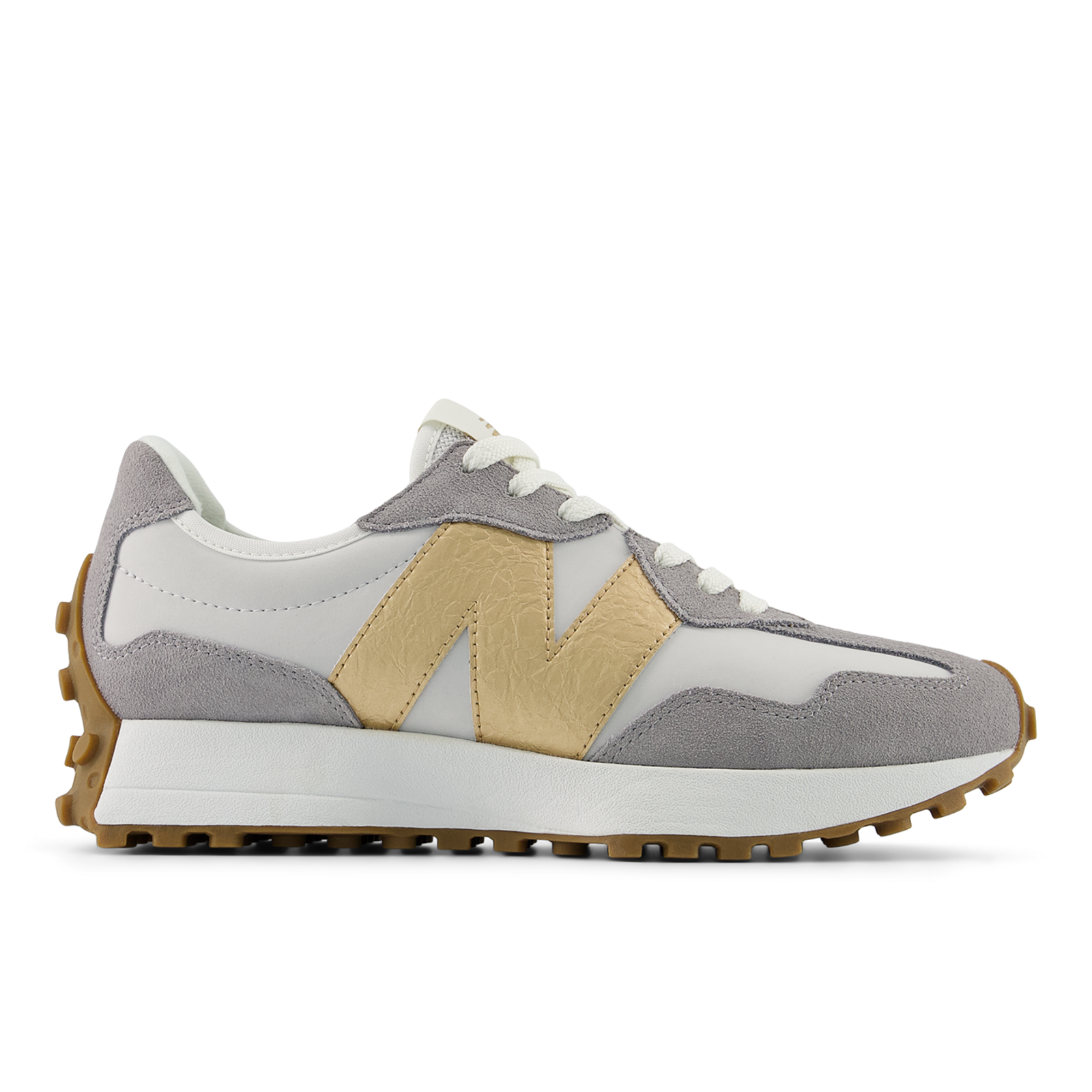 New Balance W 327 Seasonal Metallic Freizeitschuhe / Sneaker Damen, grau, Grösse: 39