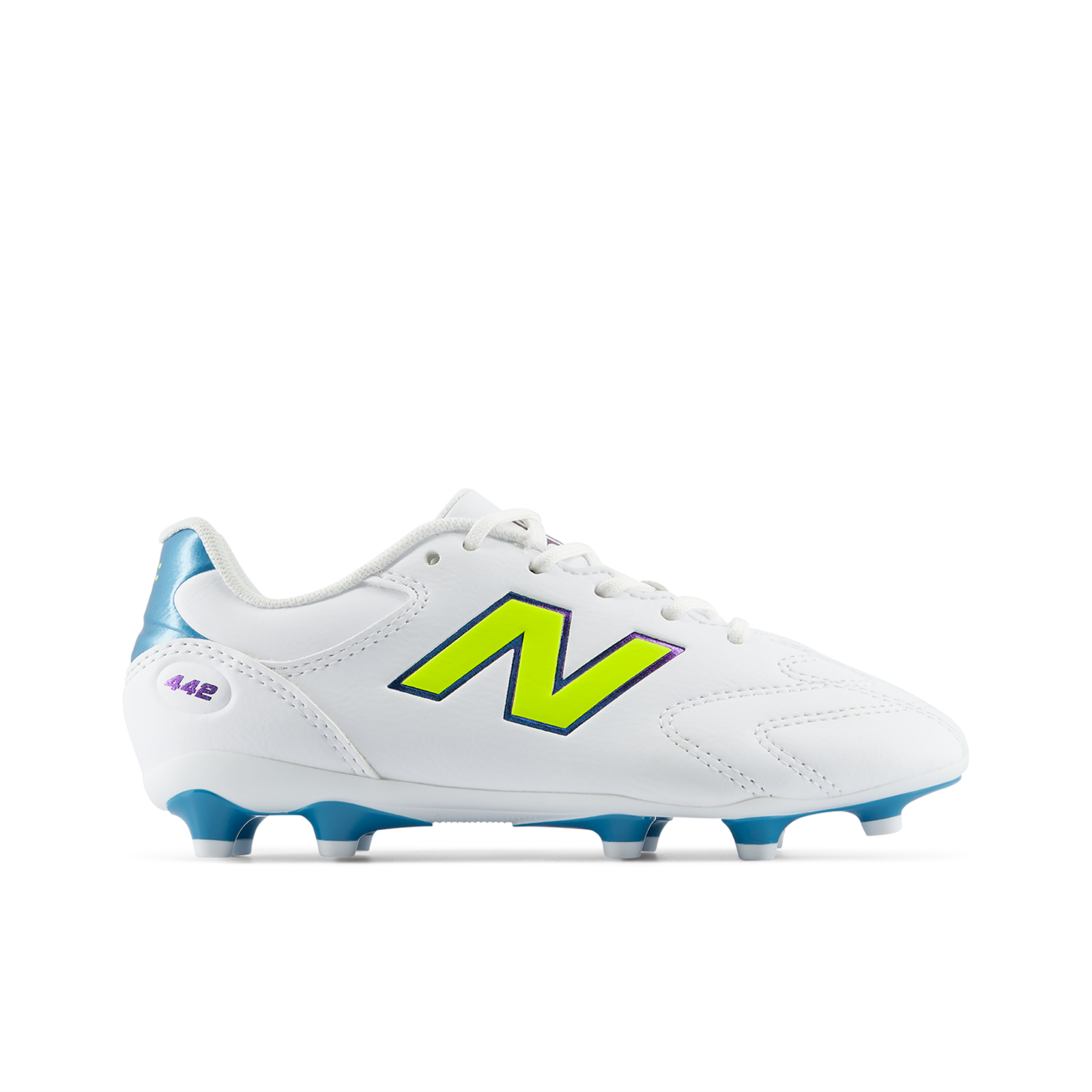 New Balance Kids Y 442 Team Jnr FG v3 Nockenschuhe JungenMädchenUnisex, weiss, Grösse: 35.5