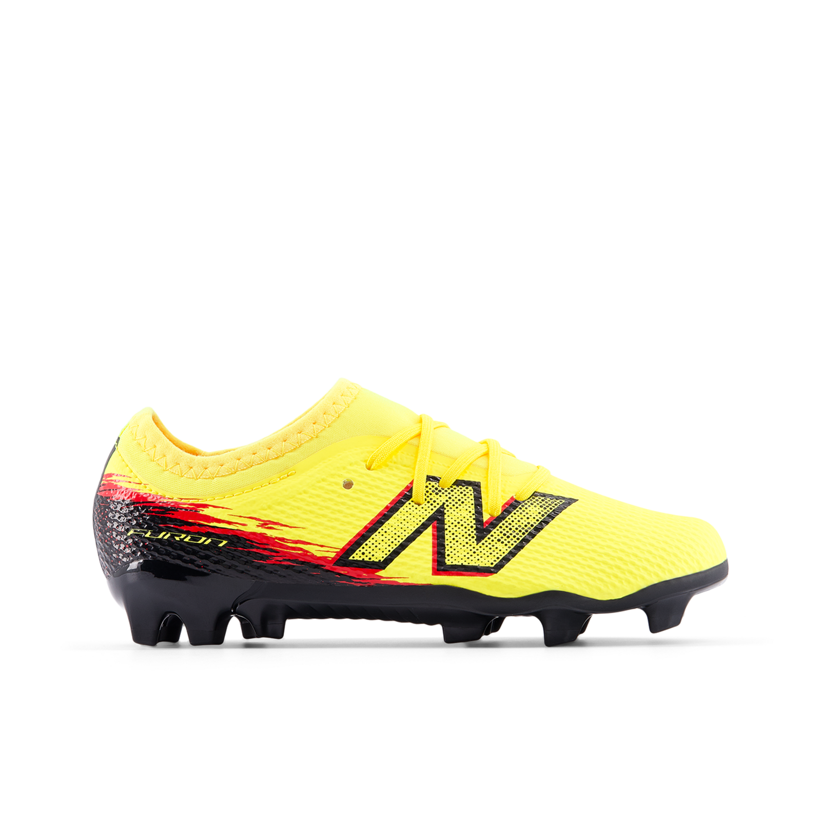 New Balance Kids Y Furon Team Jnr FG v8 Nockenschuhe Jungen, gelb, Grösse: 38.5