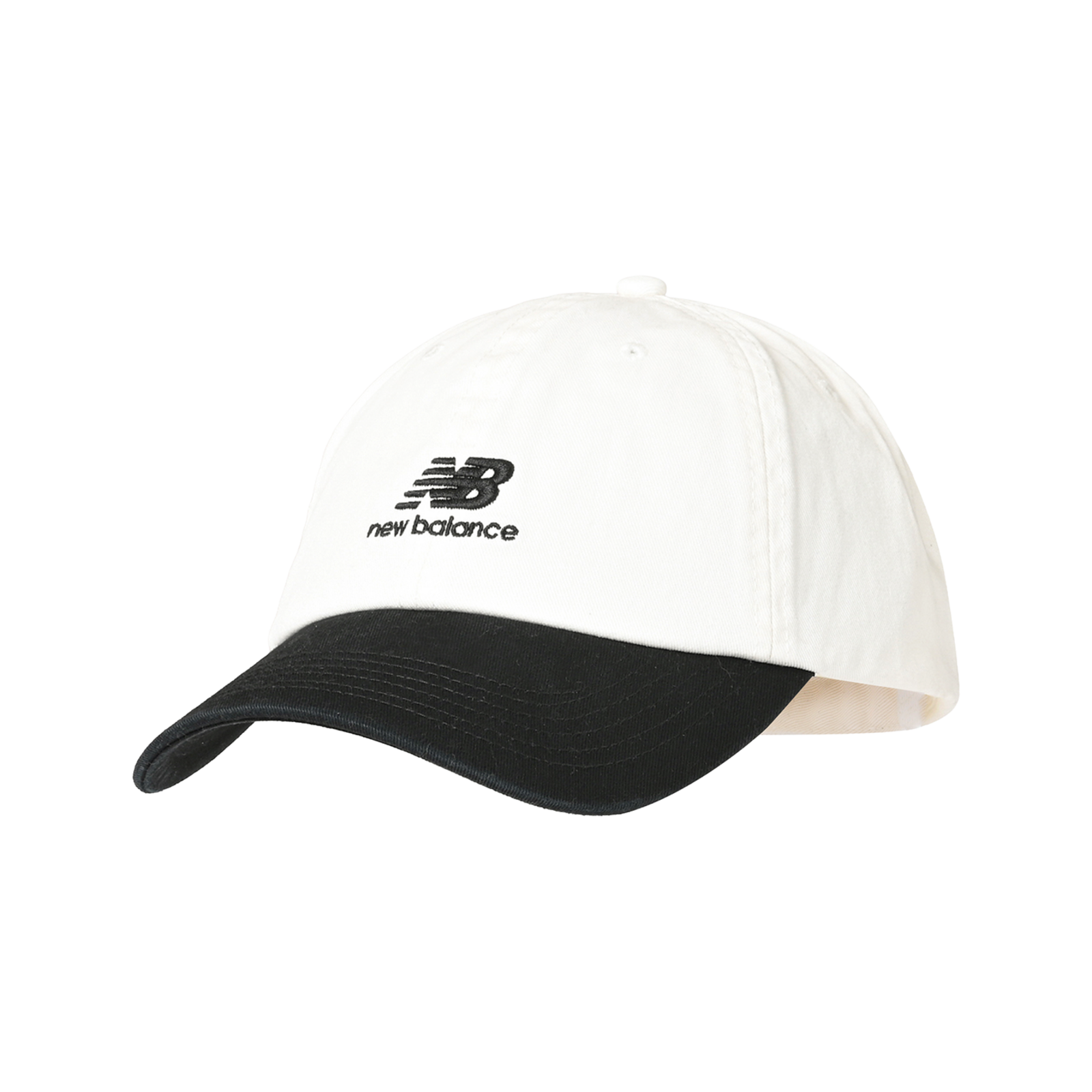 New Balance New Balance 6 Panel Flying NB Stacked Logo Hat unisex, weiss, Grösse: one size  unisex, weiss, Grösse: one size