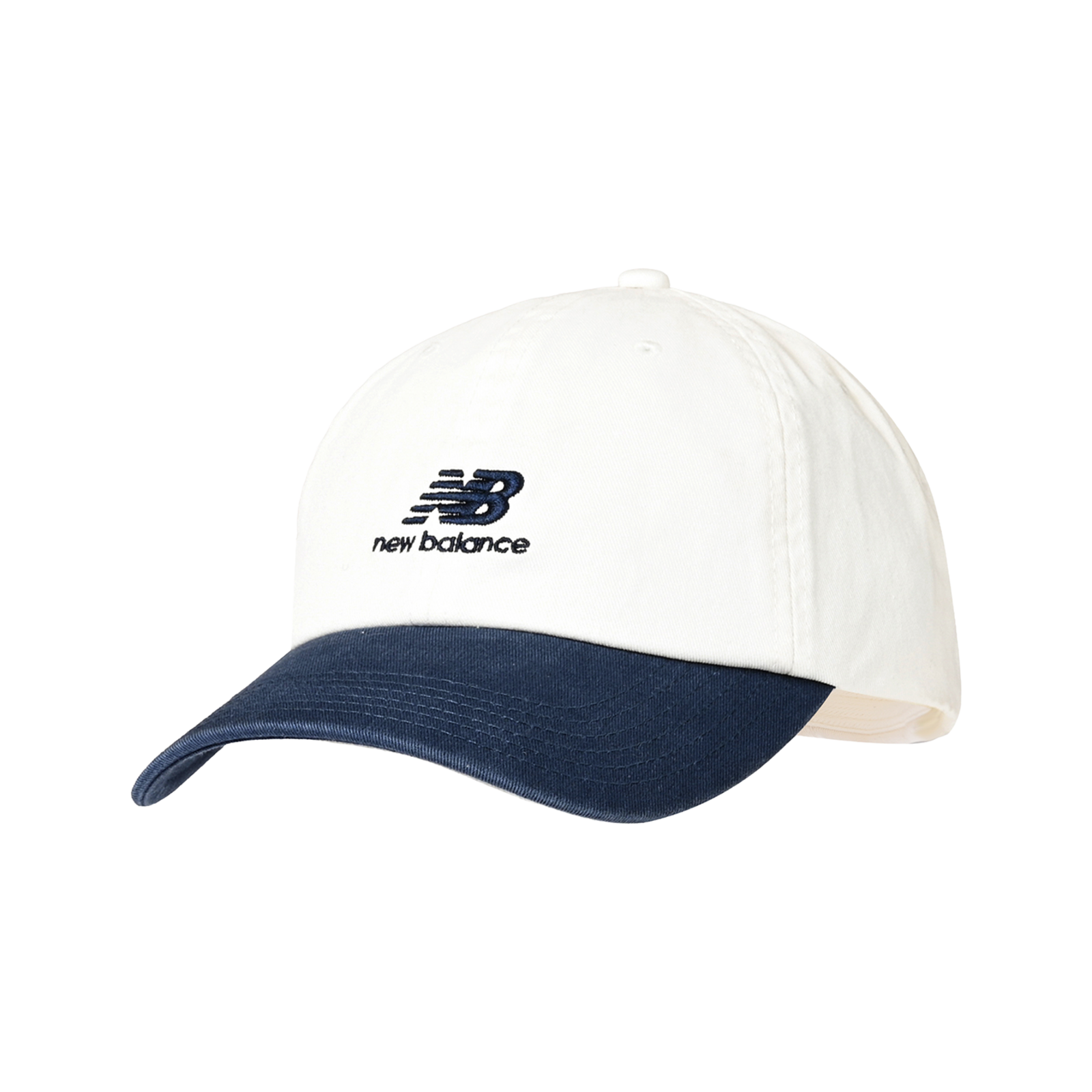 New Balance New Balance 6 Panel Flying NB Stacked Logo Hat unisex, weiss, Grösse: one size  unisex, weiss, Grösse: one size