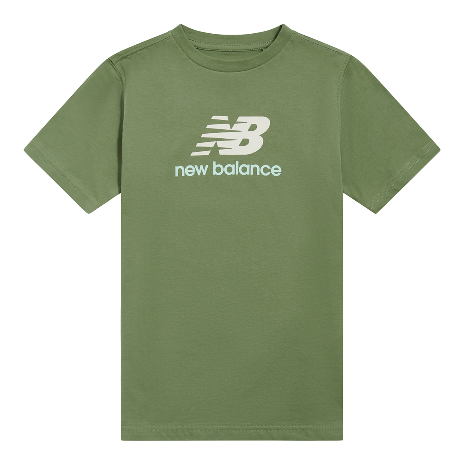 New Balance B NEW BALANCE JERSEY STACKED LOGO TEE  Jungen, grün, Grösse: 15-16 Years