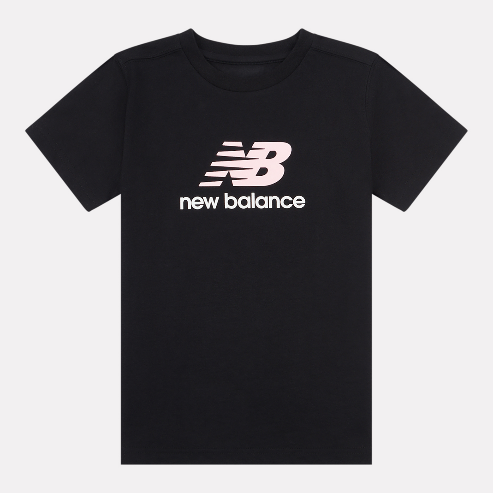 New Balance G NEW BALANCE JERSEY STACKED LOGO TEE  Mädchen, schwarz, Grösse: 14-15 Years